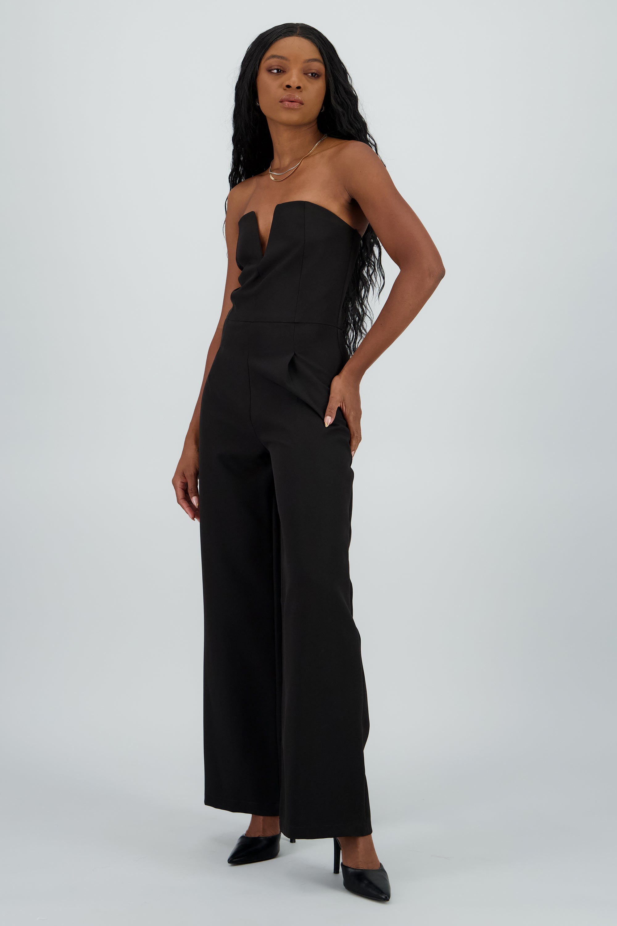 Jumpsuit escote detalle NEGRO