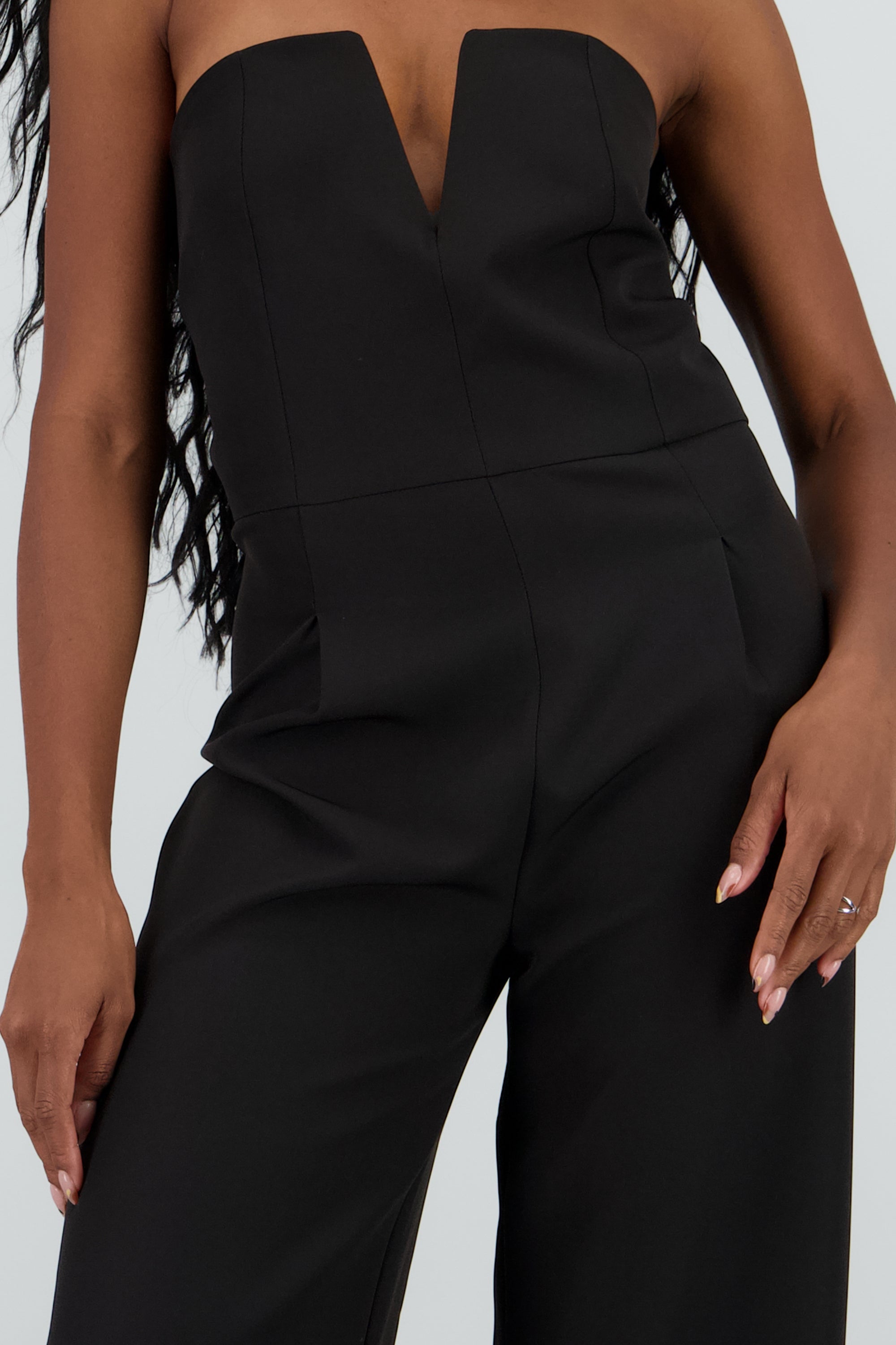 Jumpsuit escote detalle NEGRO