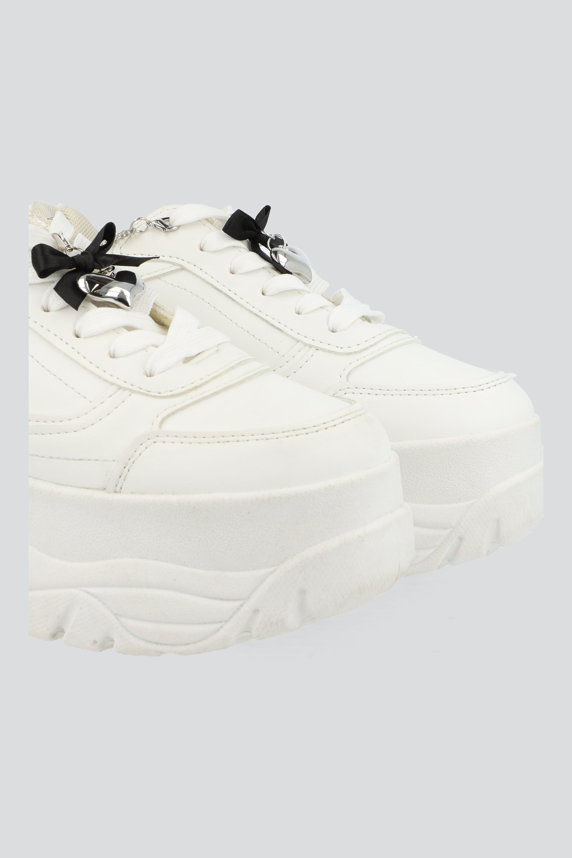 Set cadena moño shoe charm NEGRO
