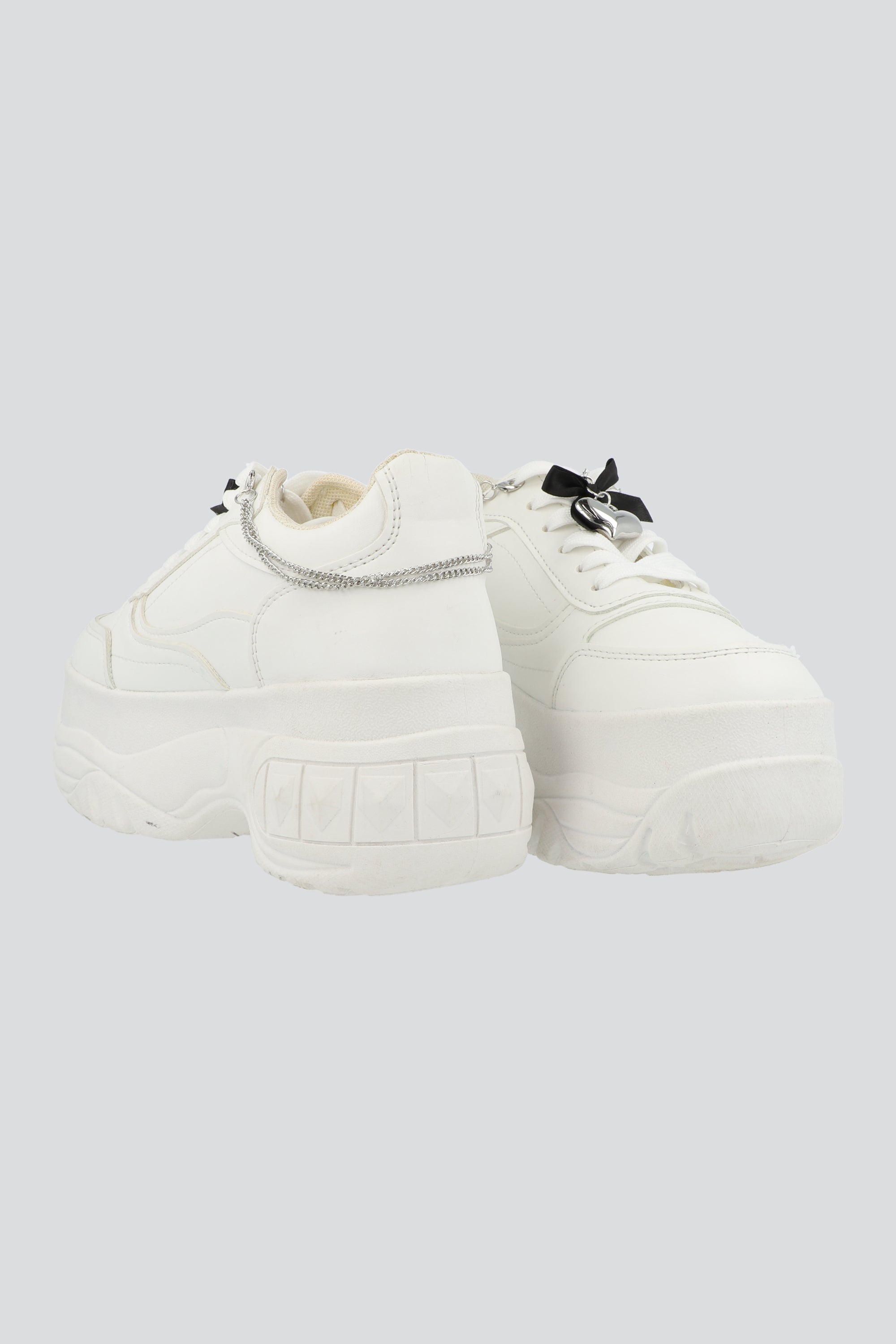 Set cadena moño shoe charm NEGRO