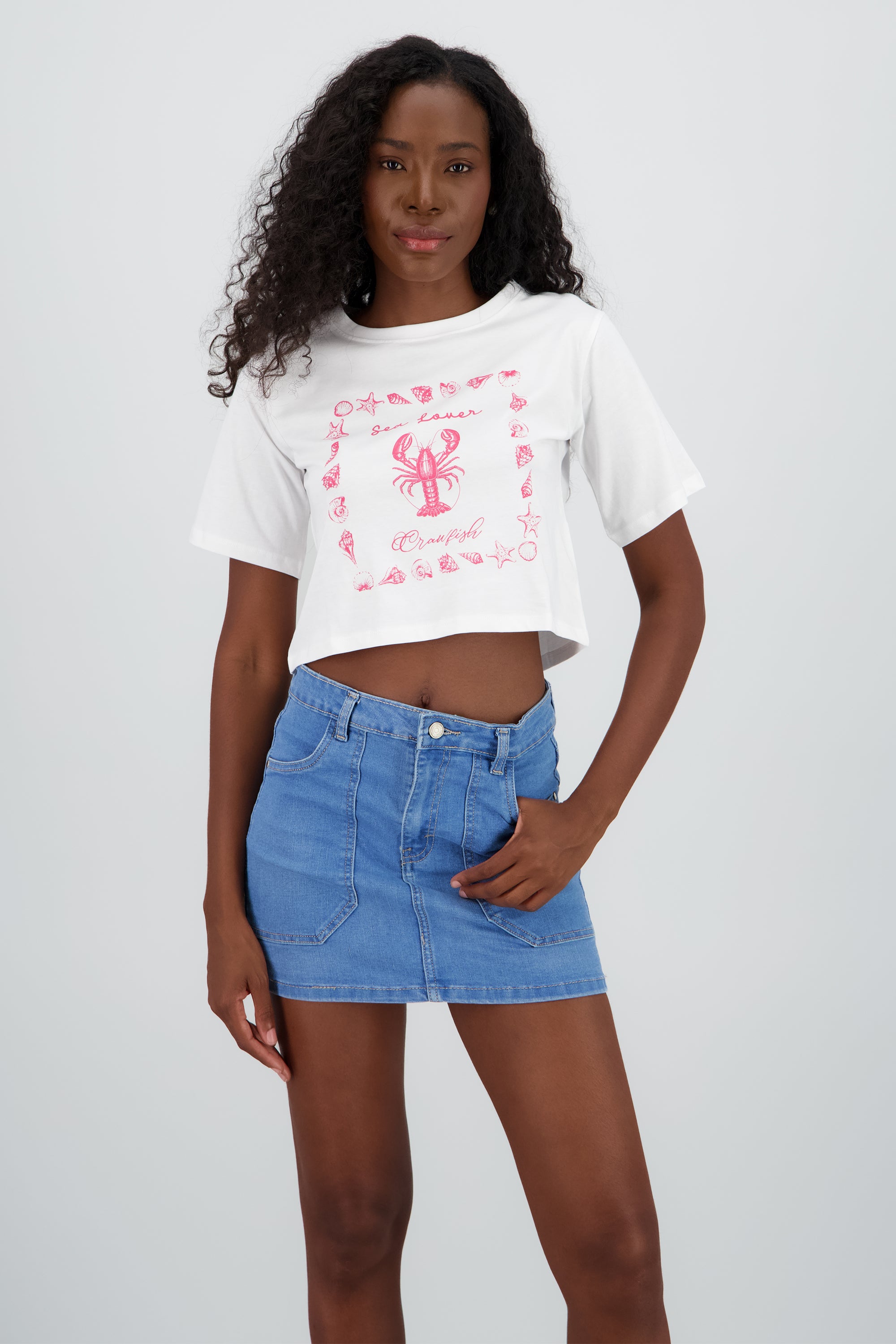 T-shirt sea love BLANCO