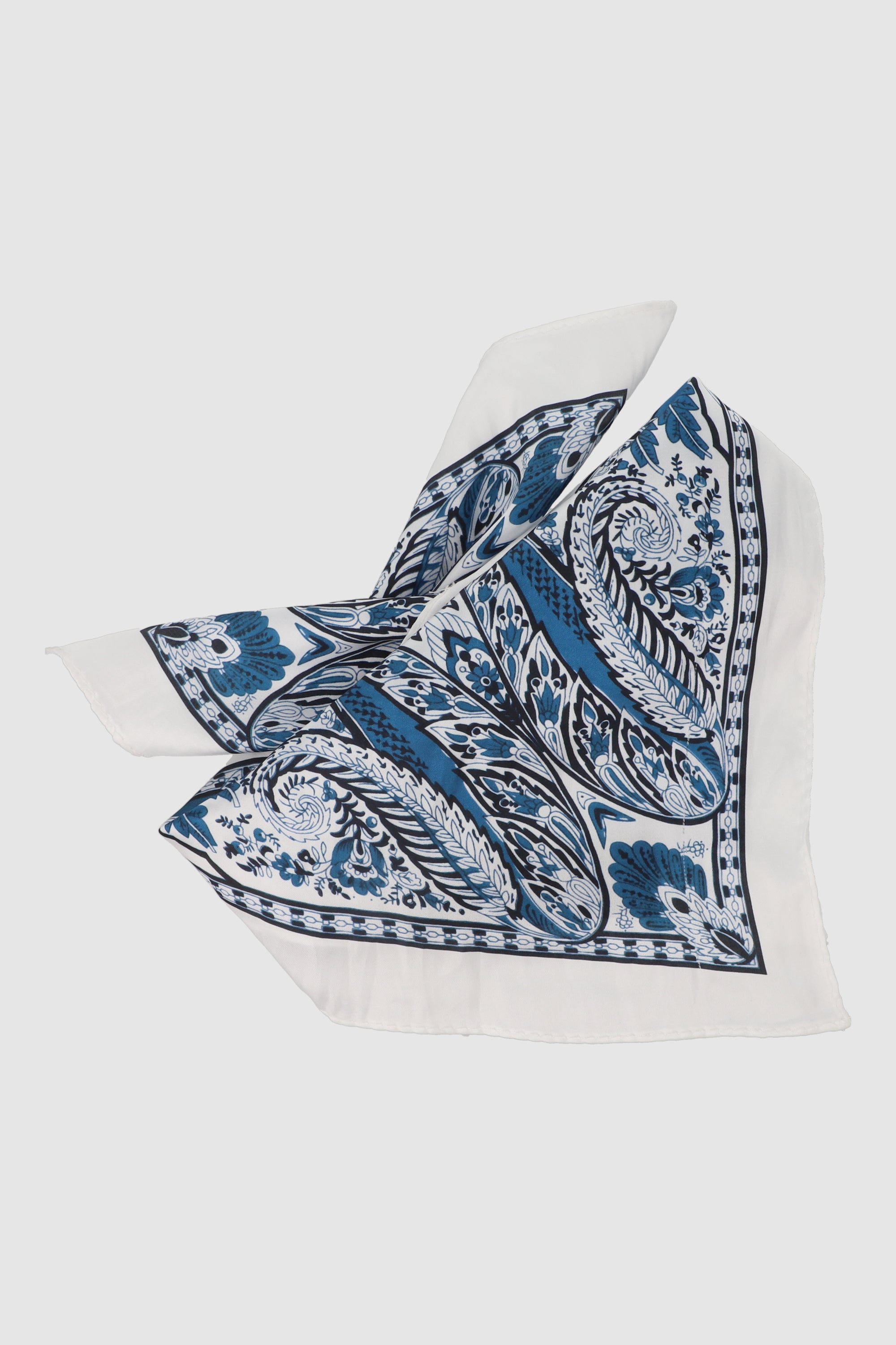 Pañuelo orilla color 45*45 AZUL
