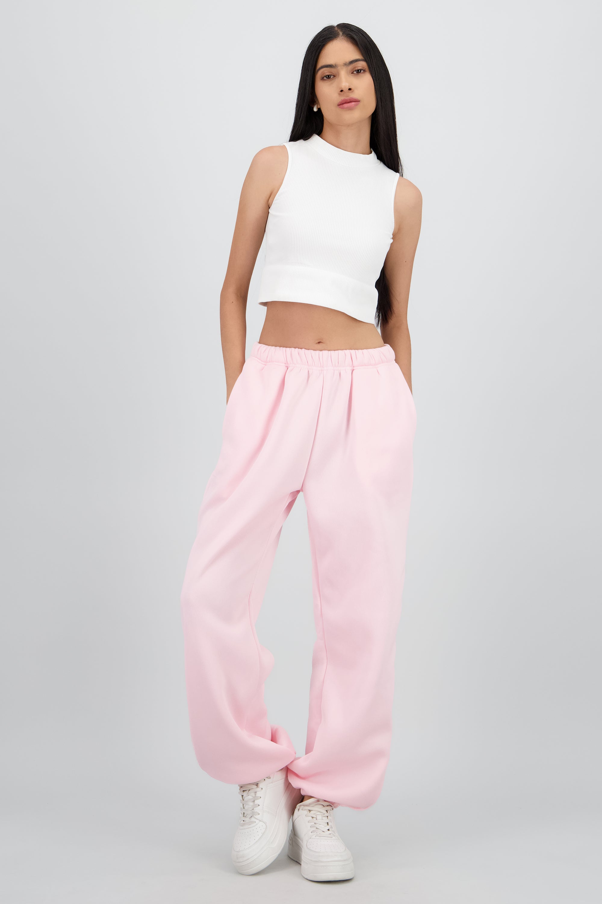 Pants joggers lisos ROSA PASTEL