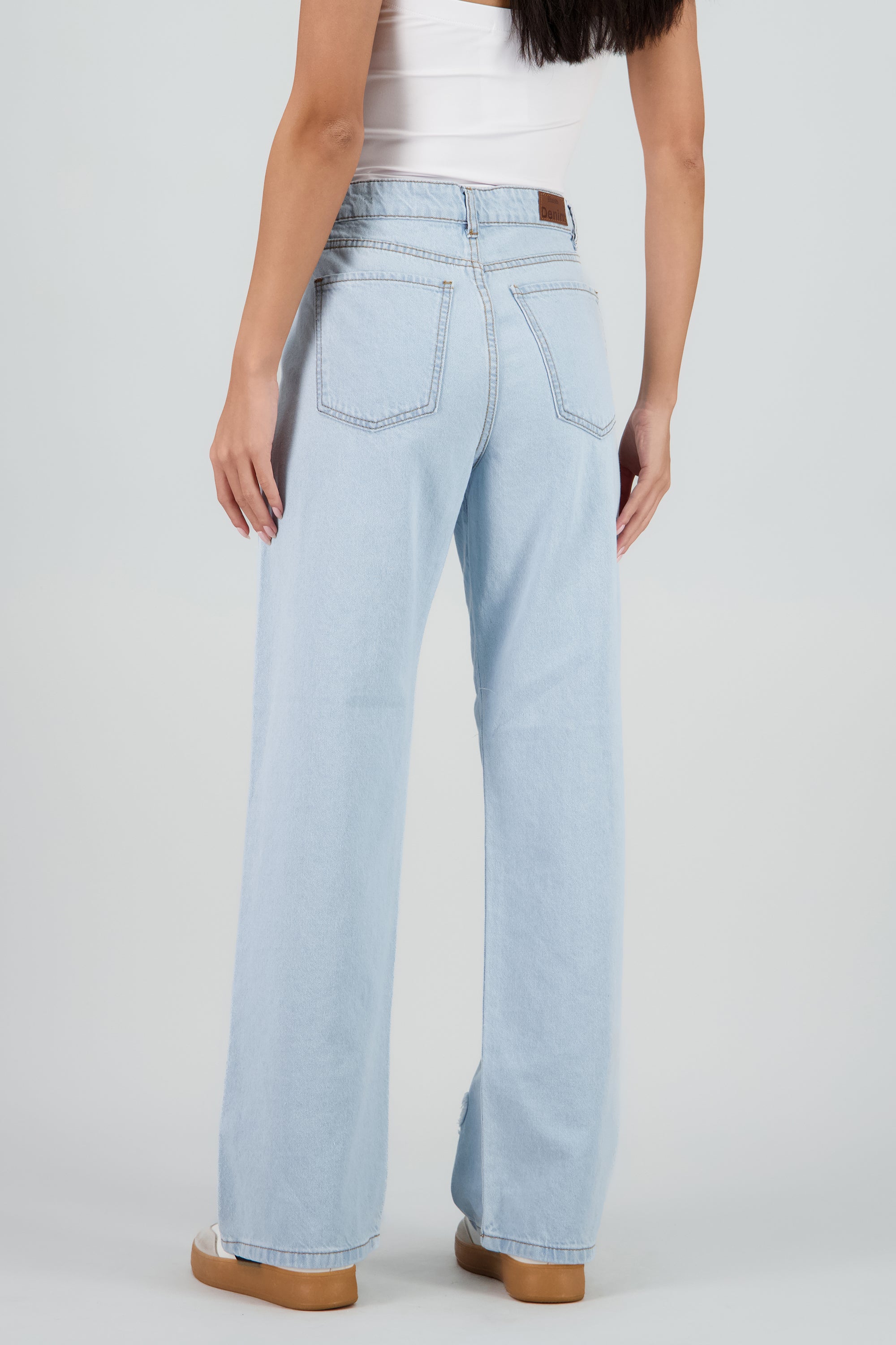 Jeans straight mariposas BLEACHED