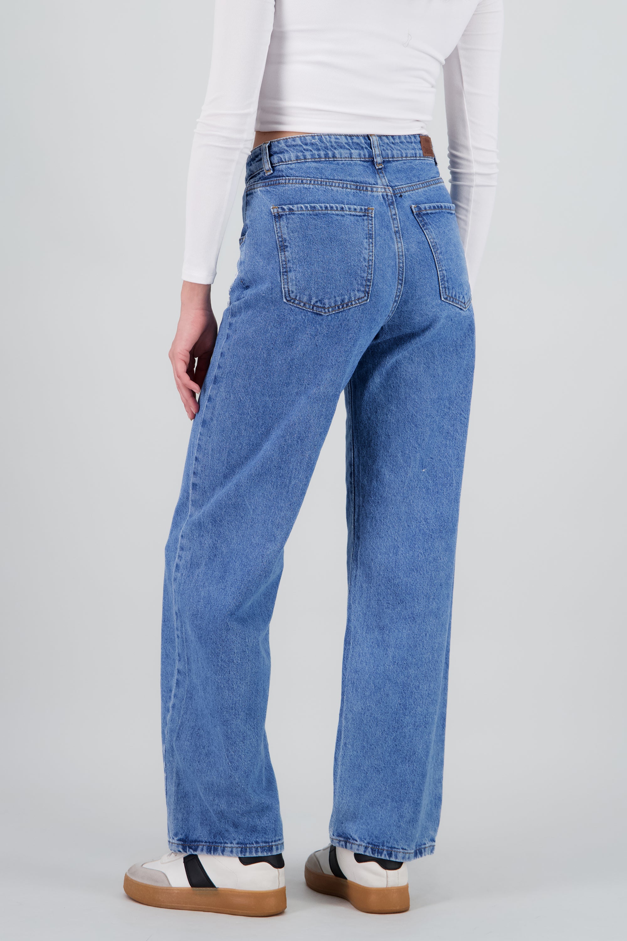 Jeans straight mariposas MEDIUM WASH