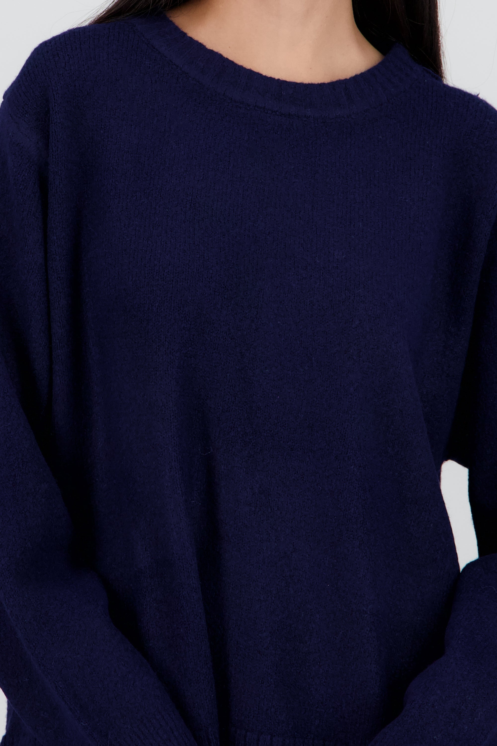 Sueter oversized liso MARINO