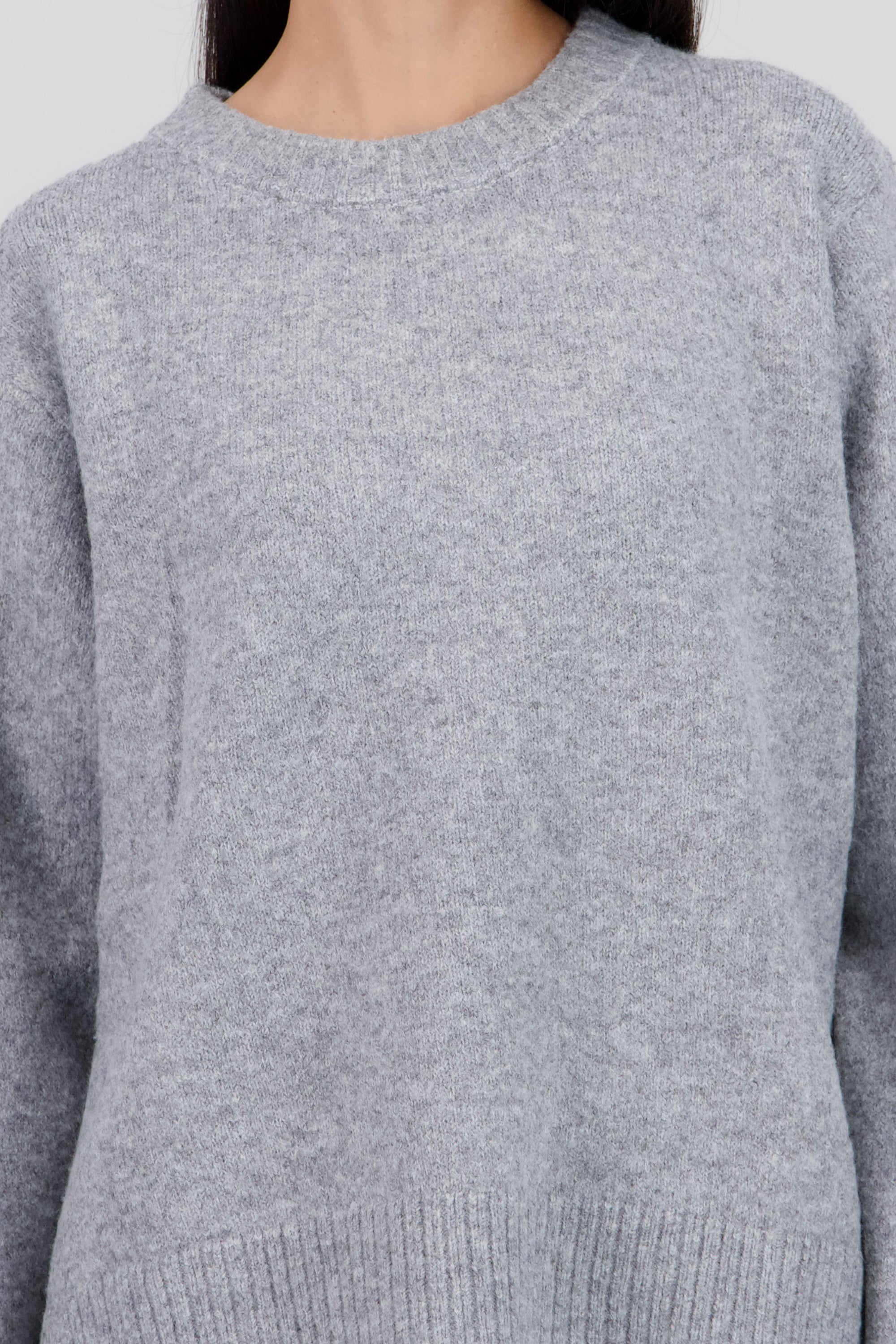 Sueter oversized liso GRIS