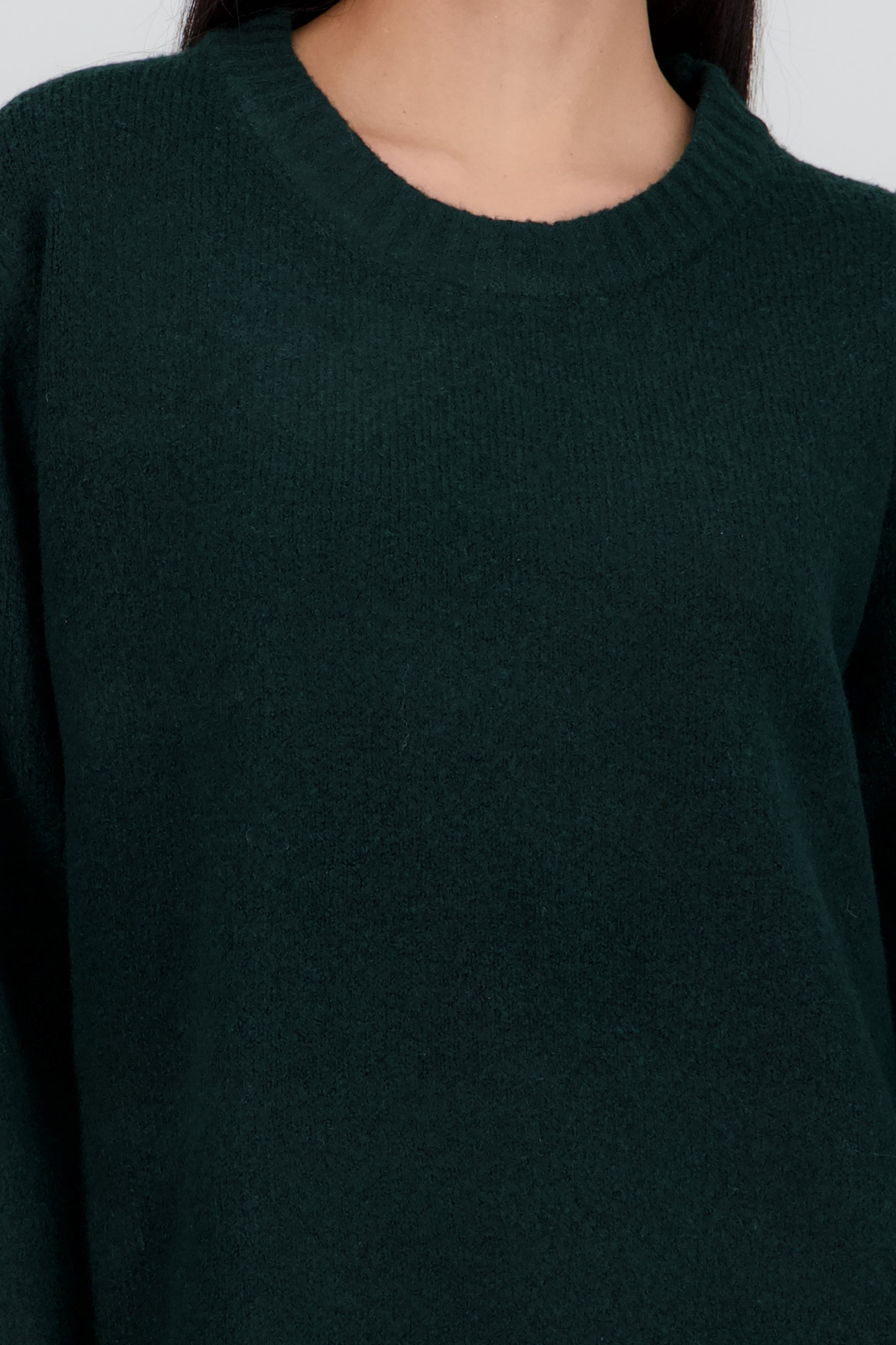 Sueter oversized liso VERDE CAZADOR