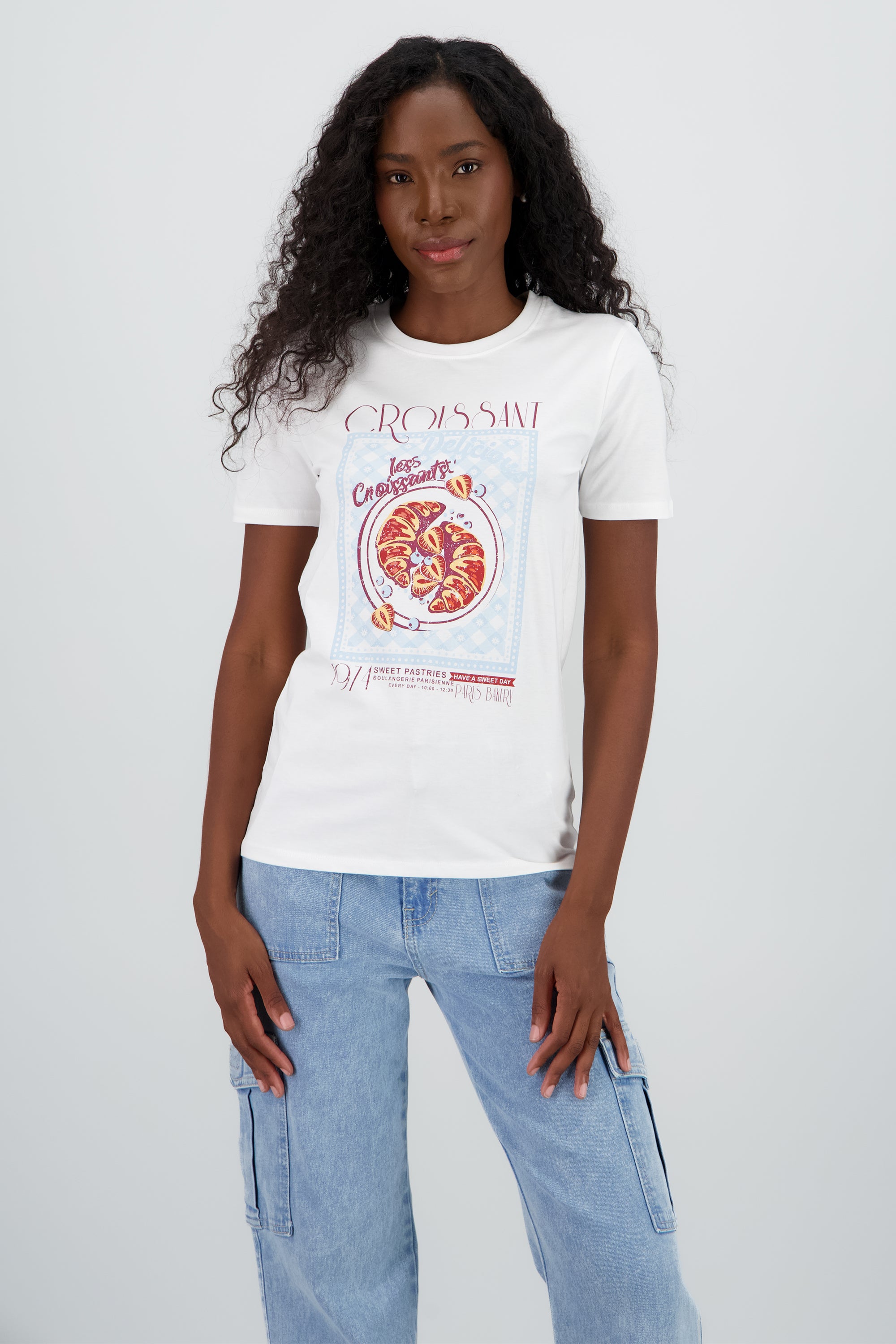 T-shirt croissant BLANCO