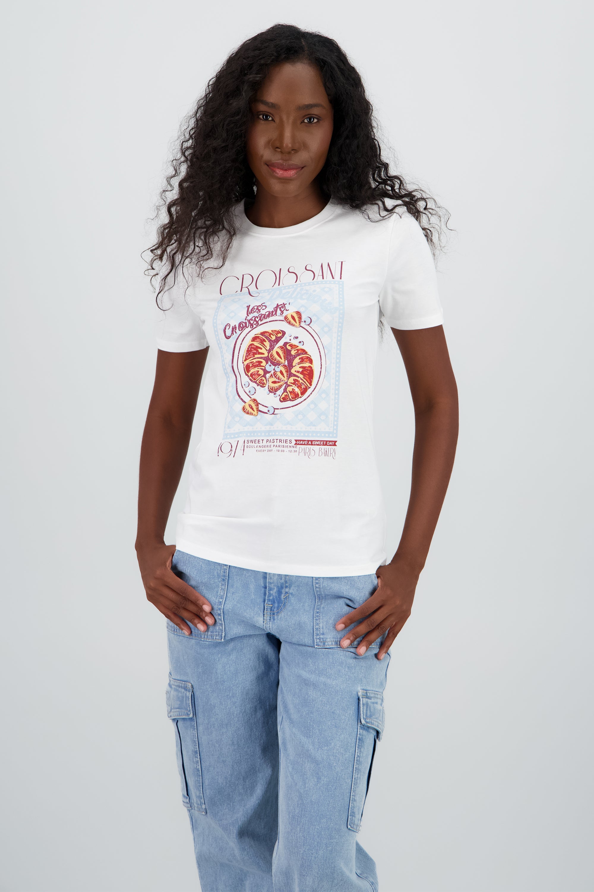 T-shirt croissant BLANCO
