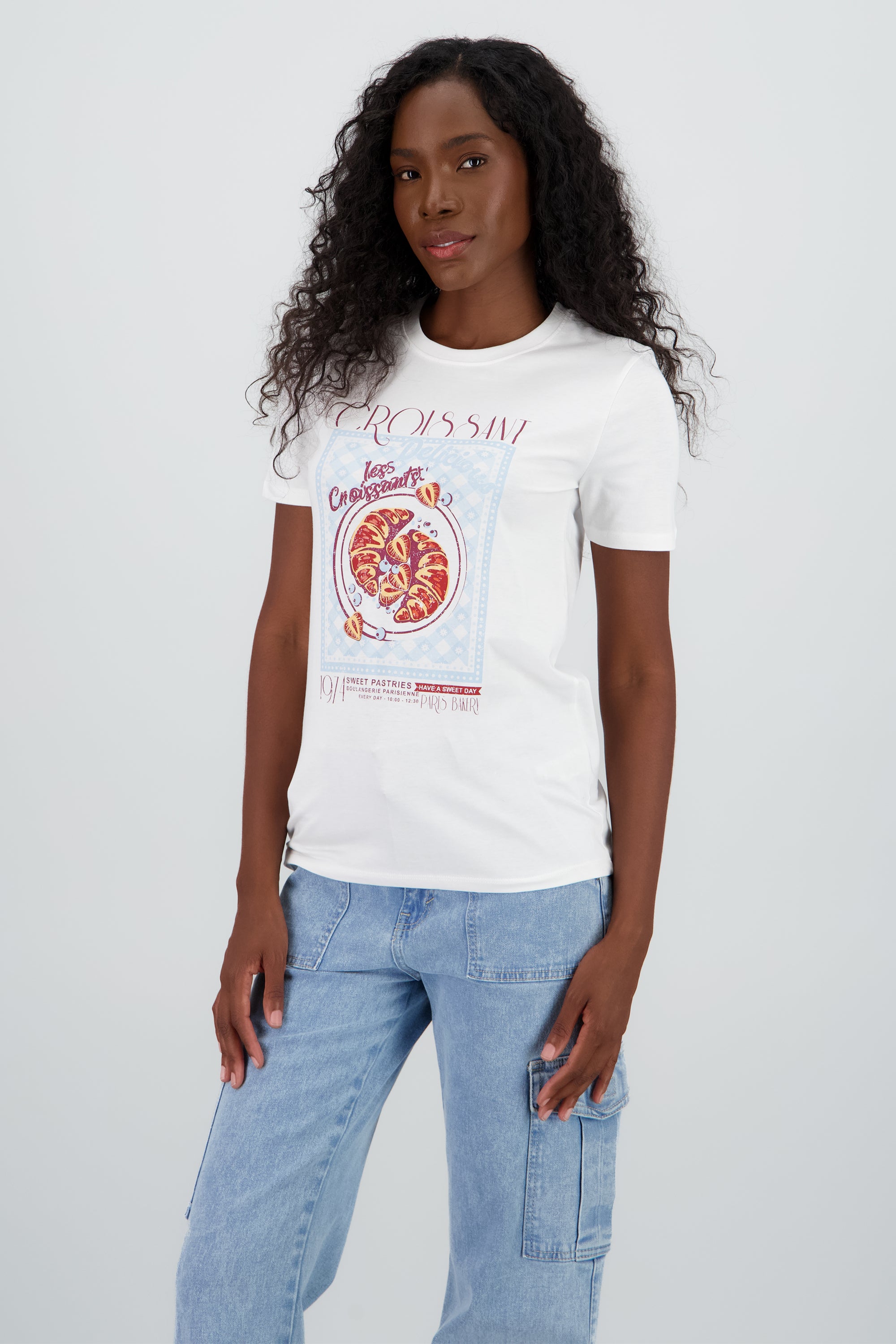 T-shirt croissant BLANCO