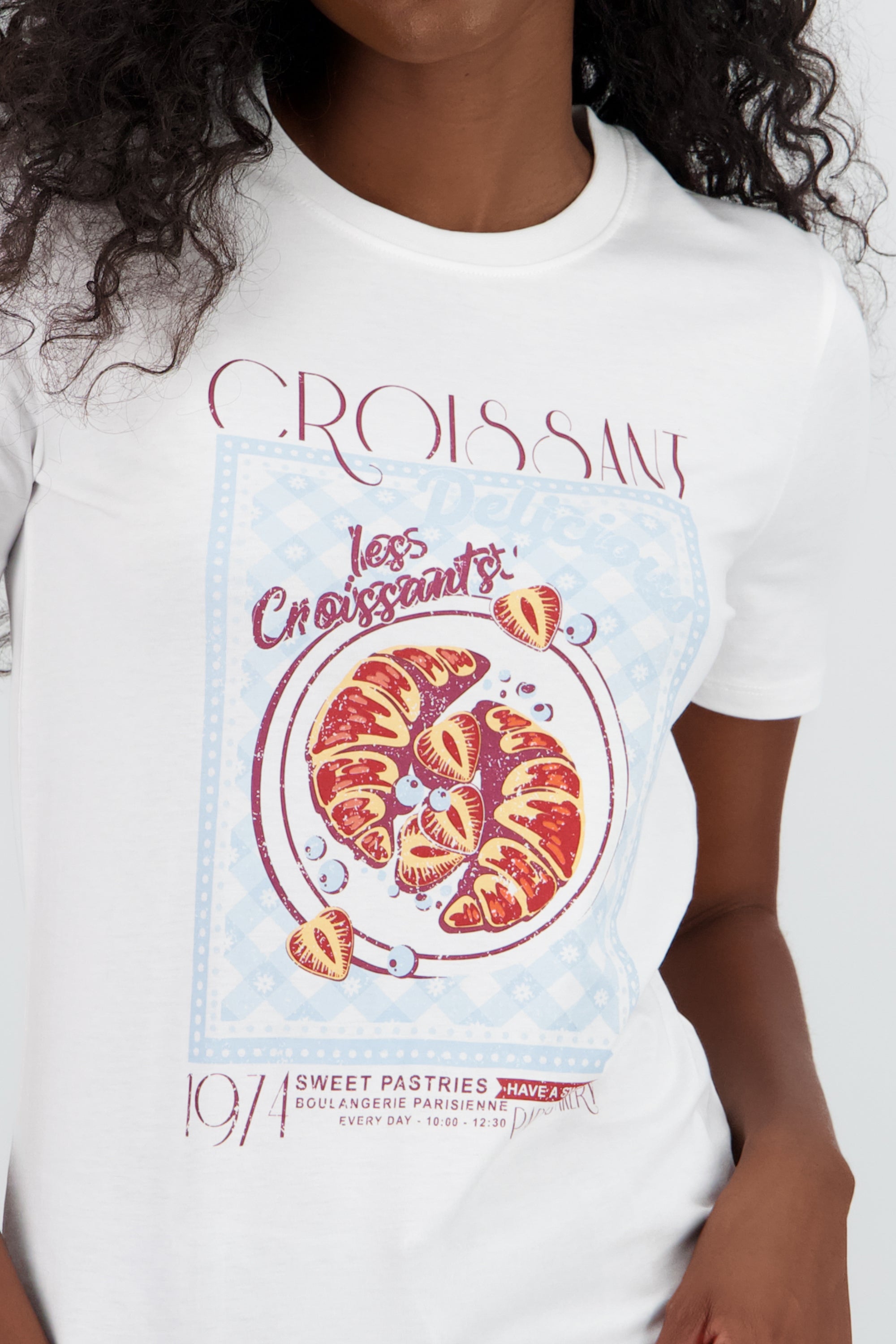 T-shirt croissant BLANCO