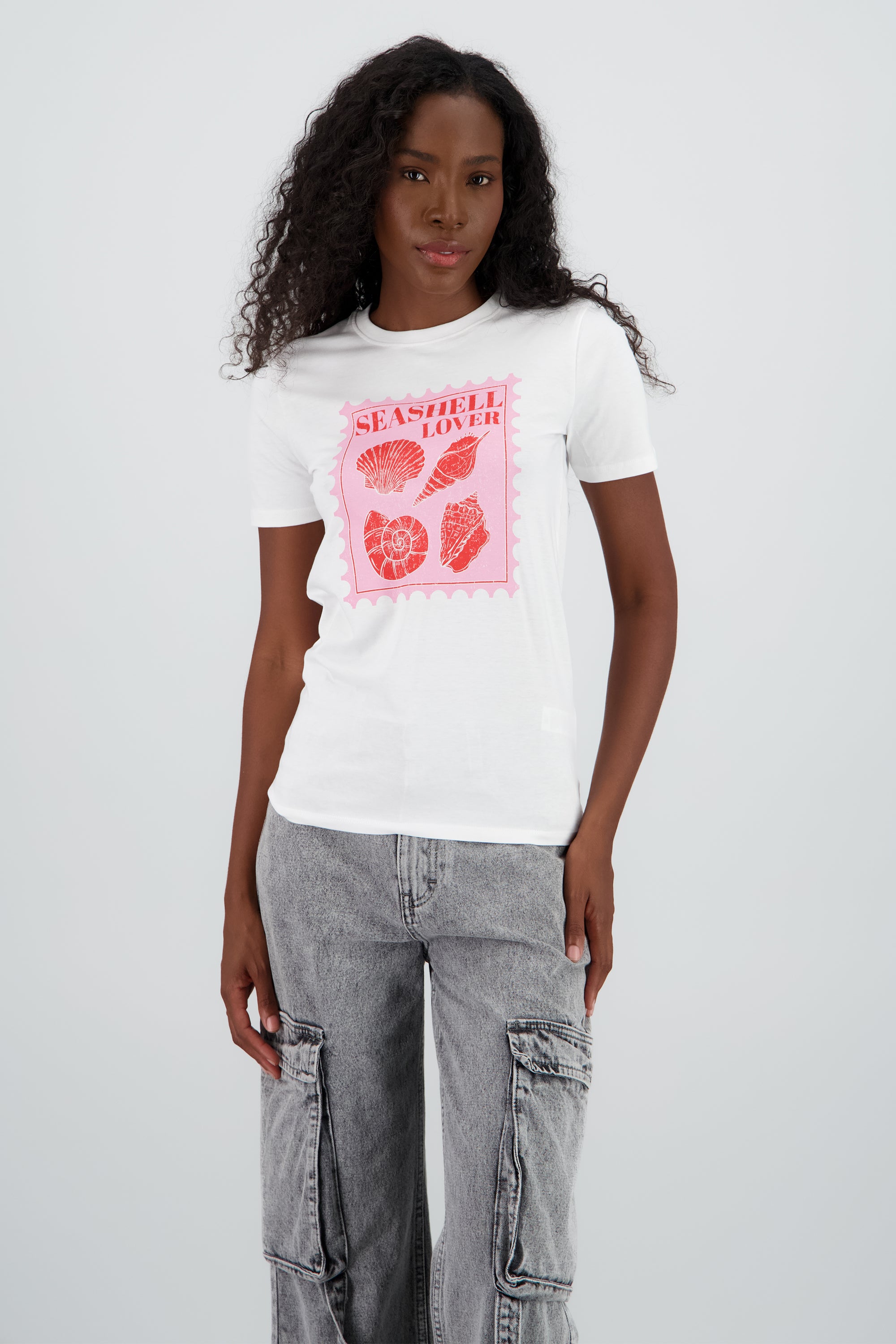 T-Shirt estampado seashell BLANCO