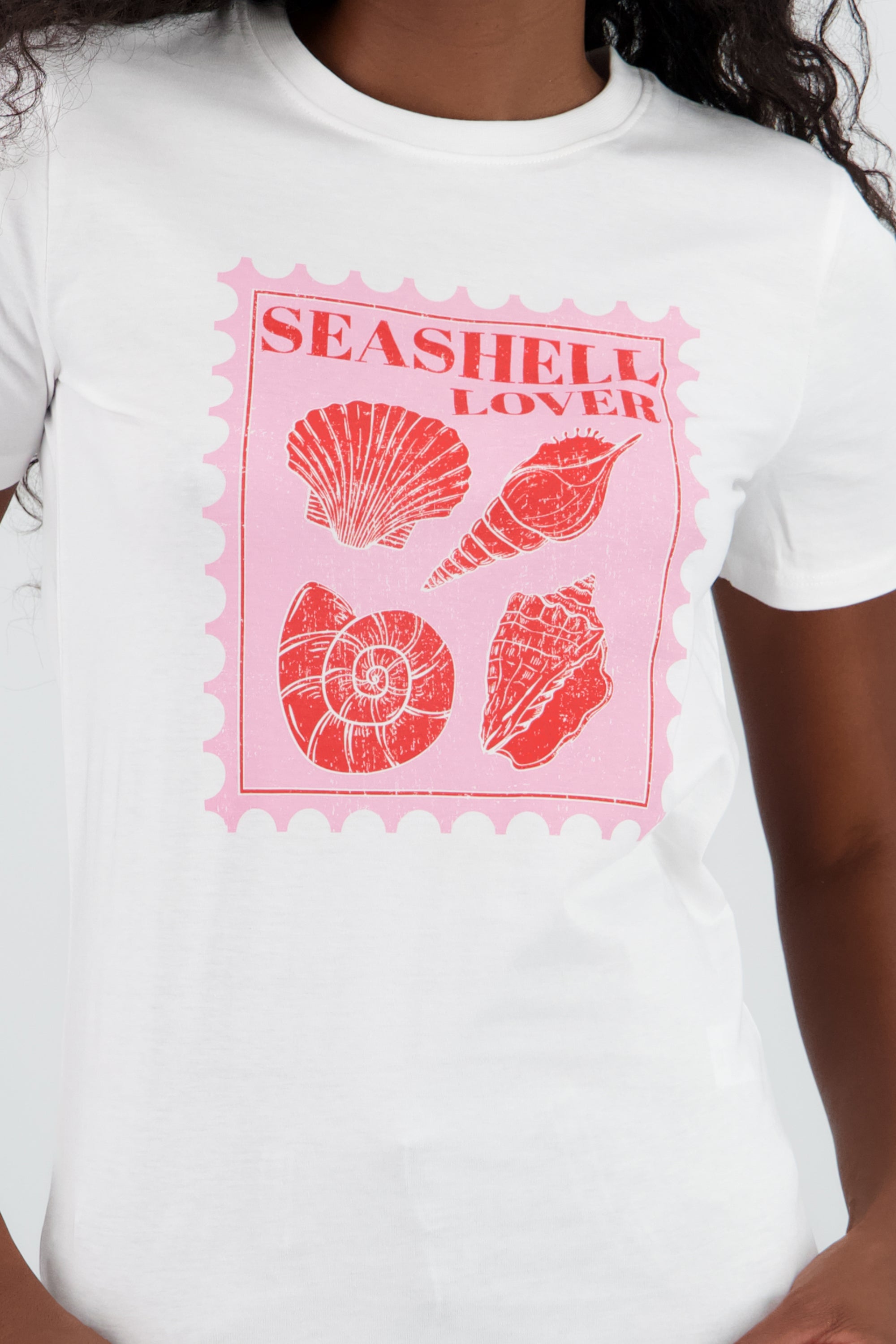 T-Shirt estampado seashell BLANCO