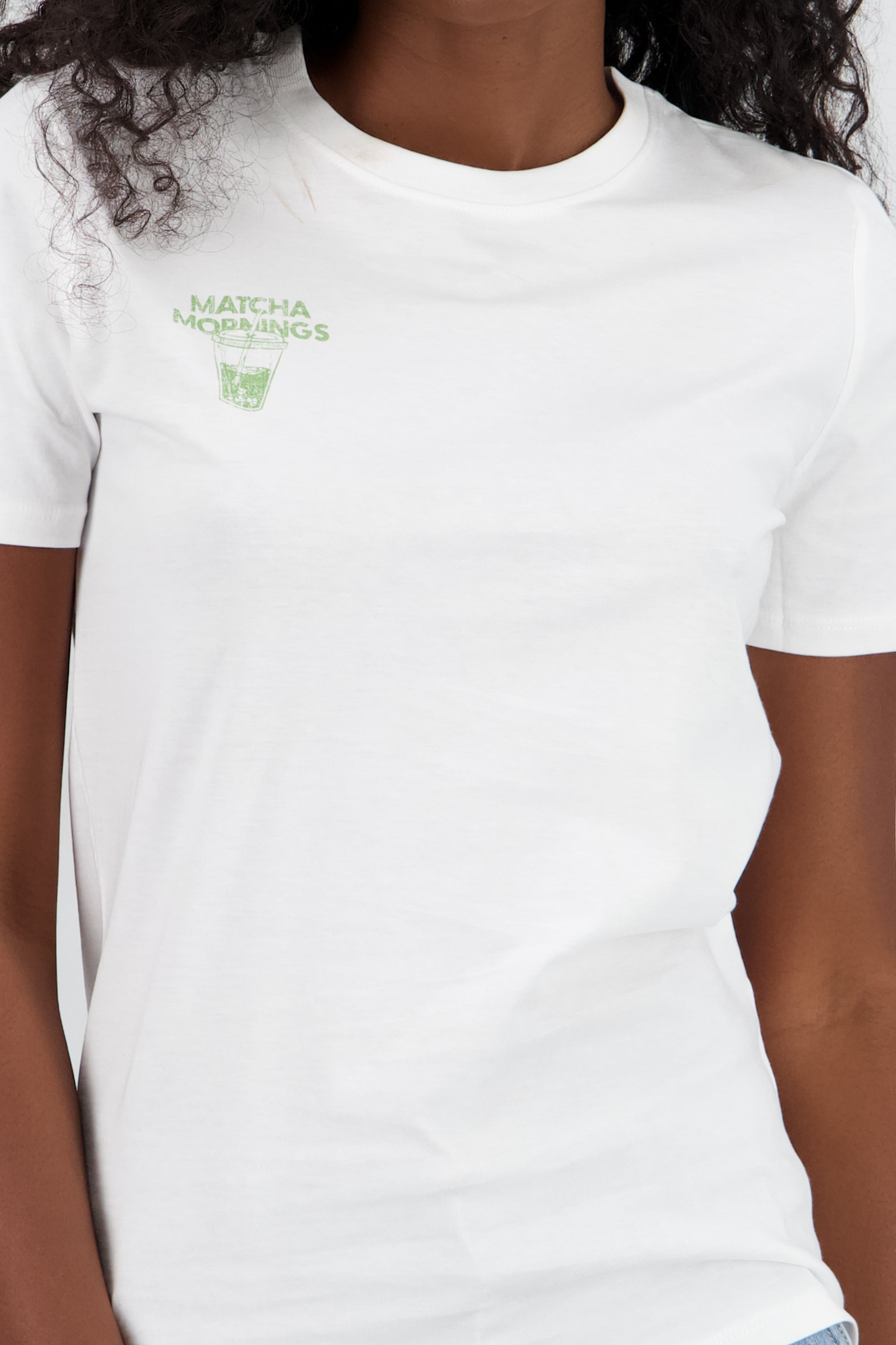T-shirt matcha doble estampado BLANCO