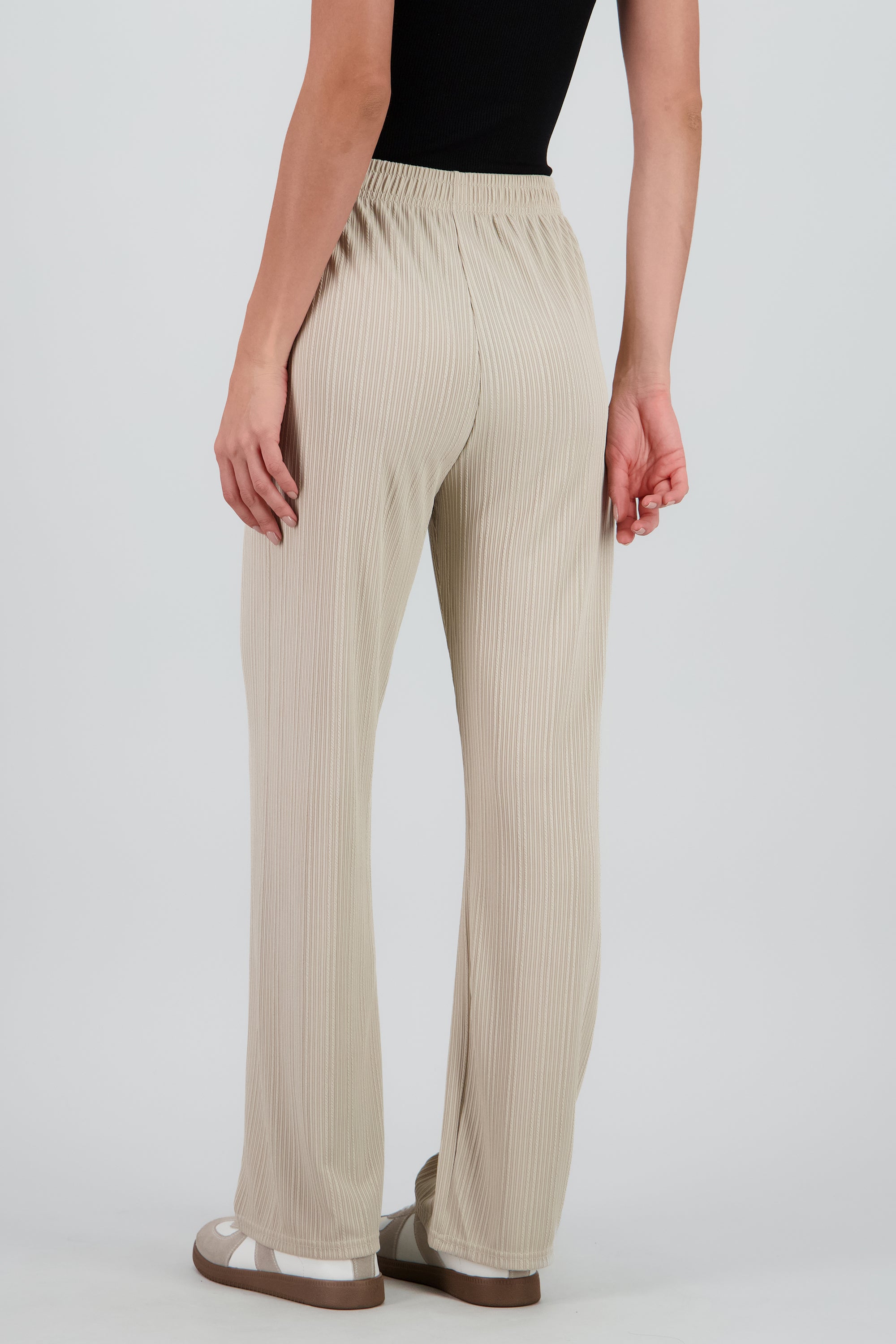 Pantalon amplio rib liso KHAKI