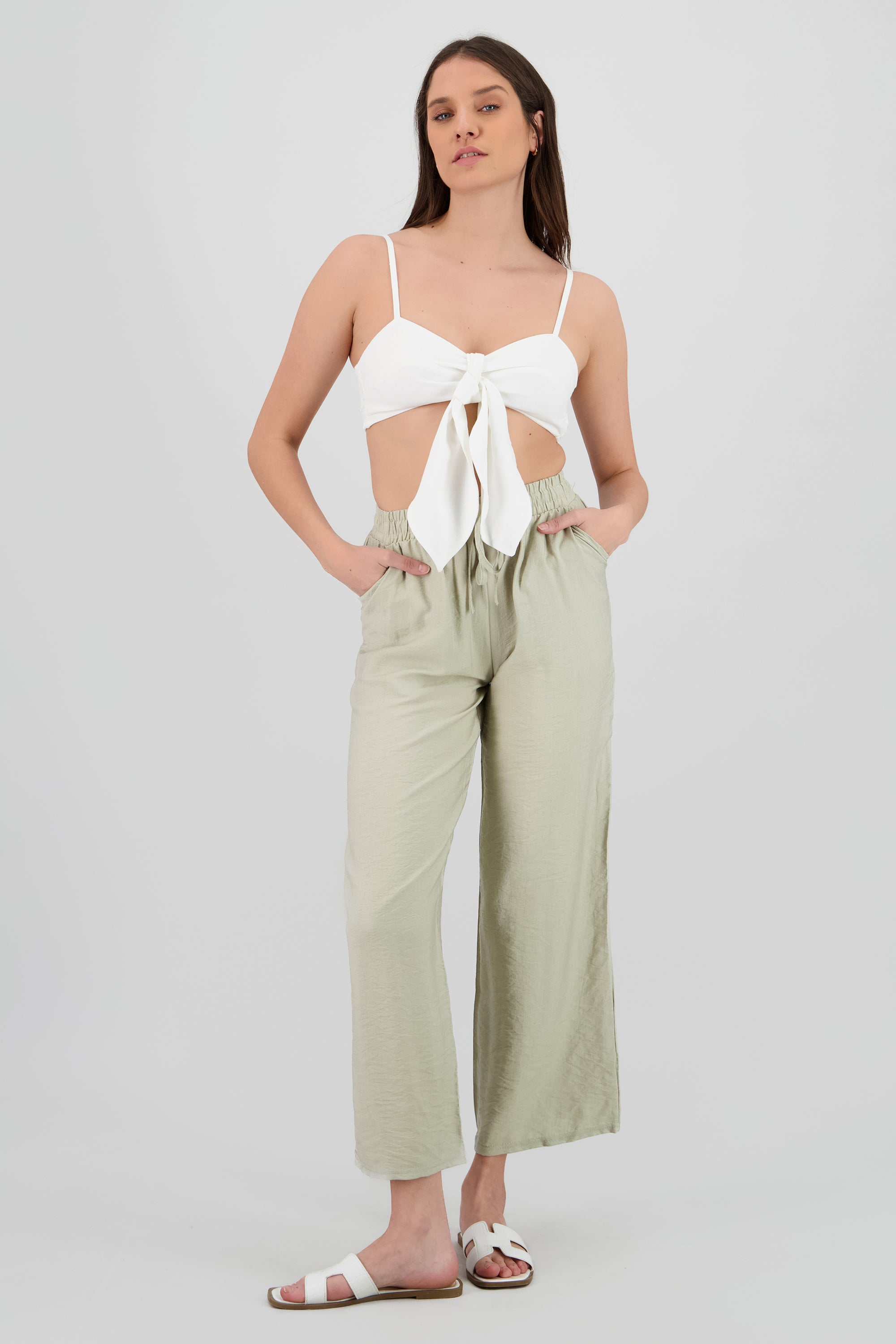 Pantalon amplio con jareta SAGE
