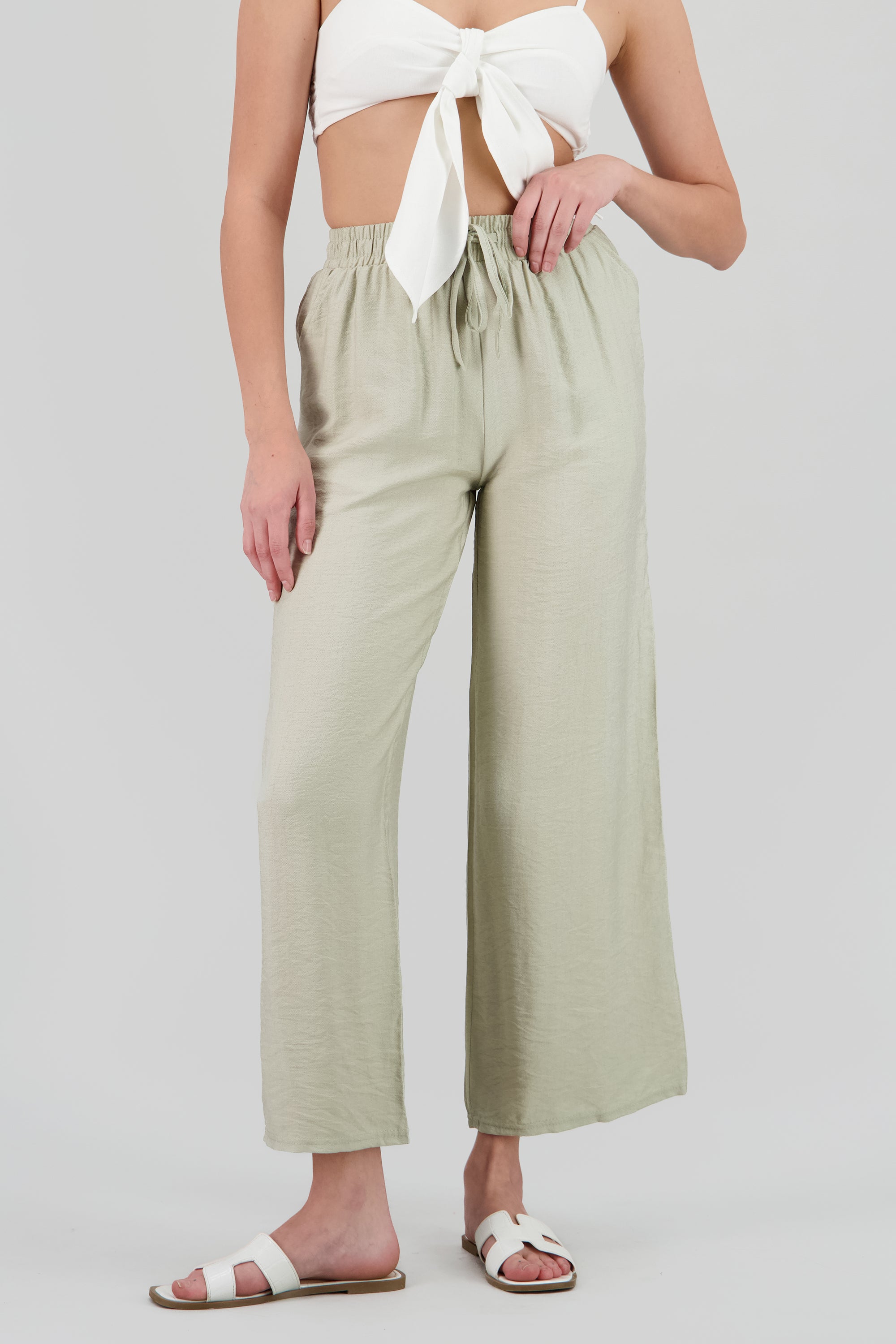 Pantalon amplio con jareta SAGE
