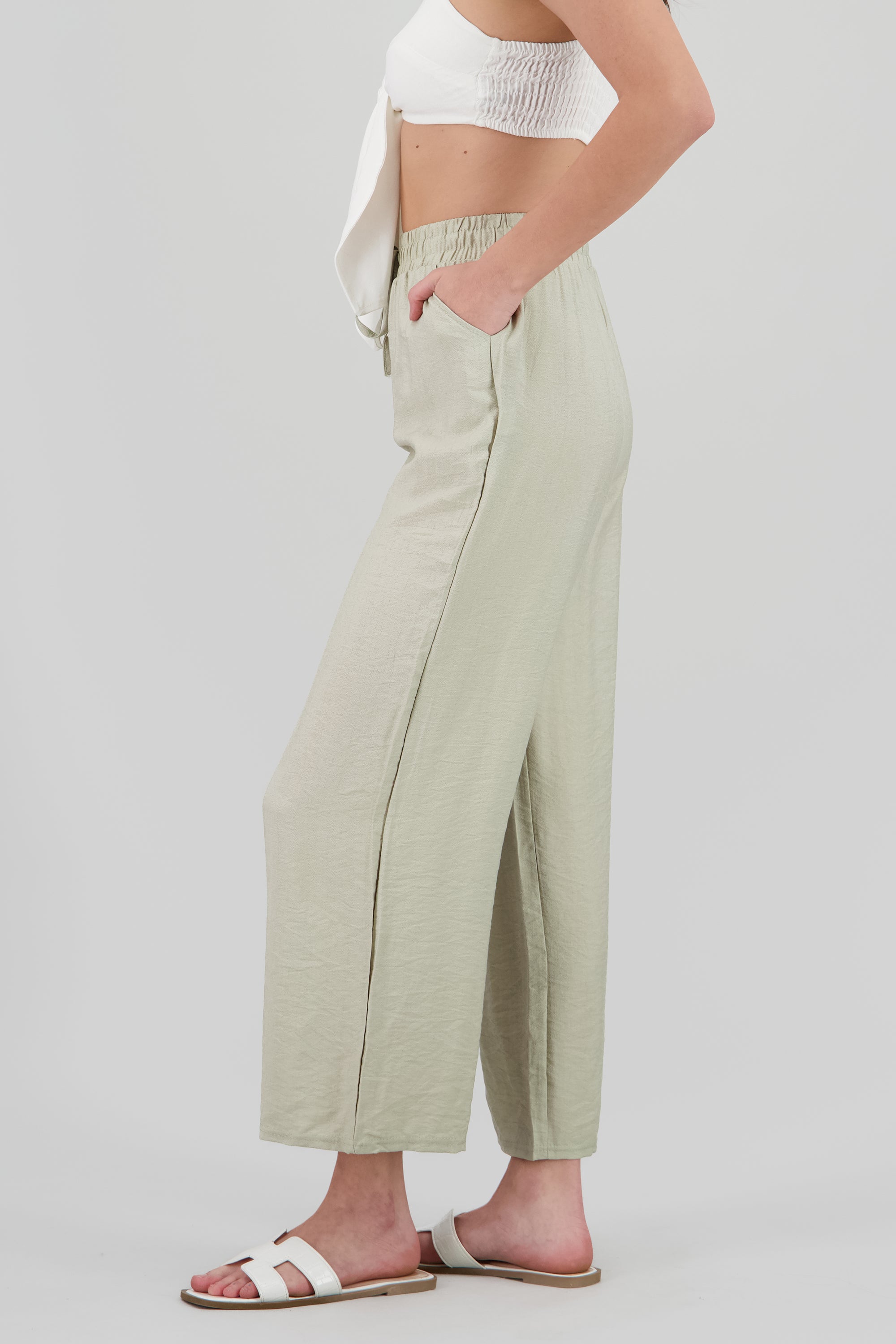Pantalon amplio con jareta SAGE