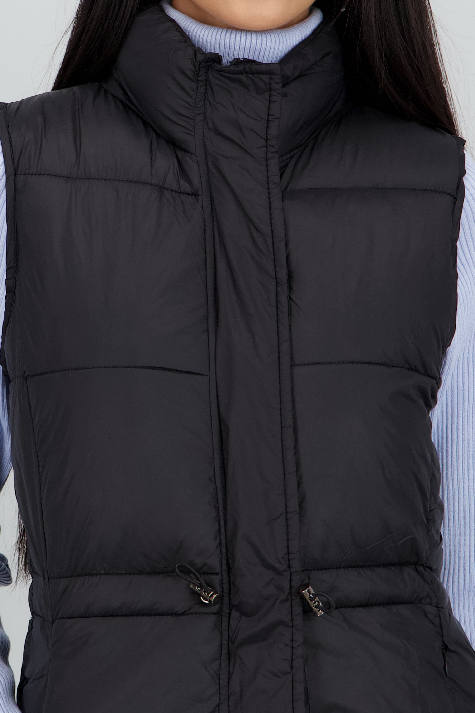 Chaleco capitonado ajustable NEGRO