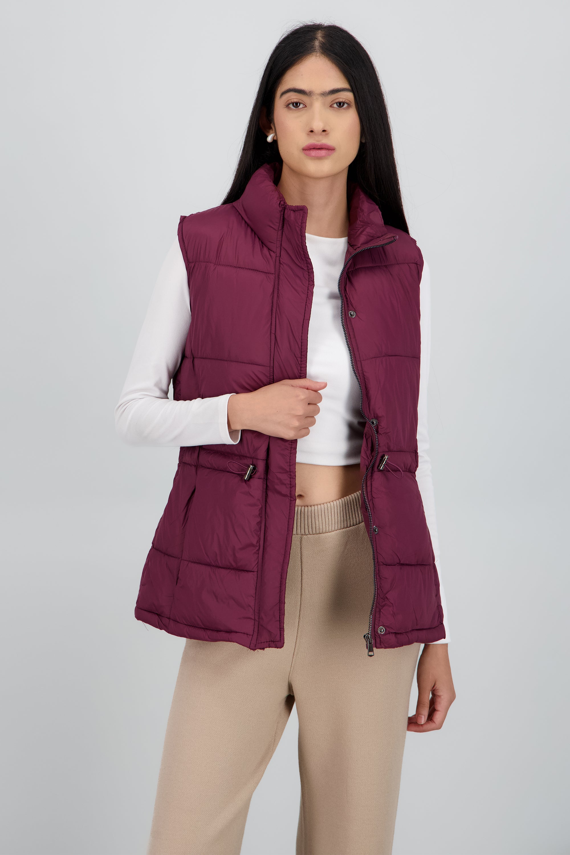 Chaleco capitonado ajustable VINO