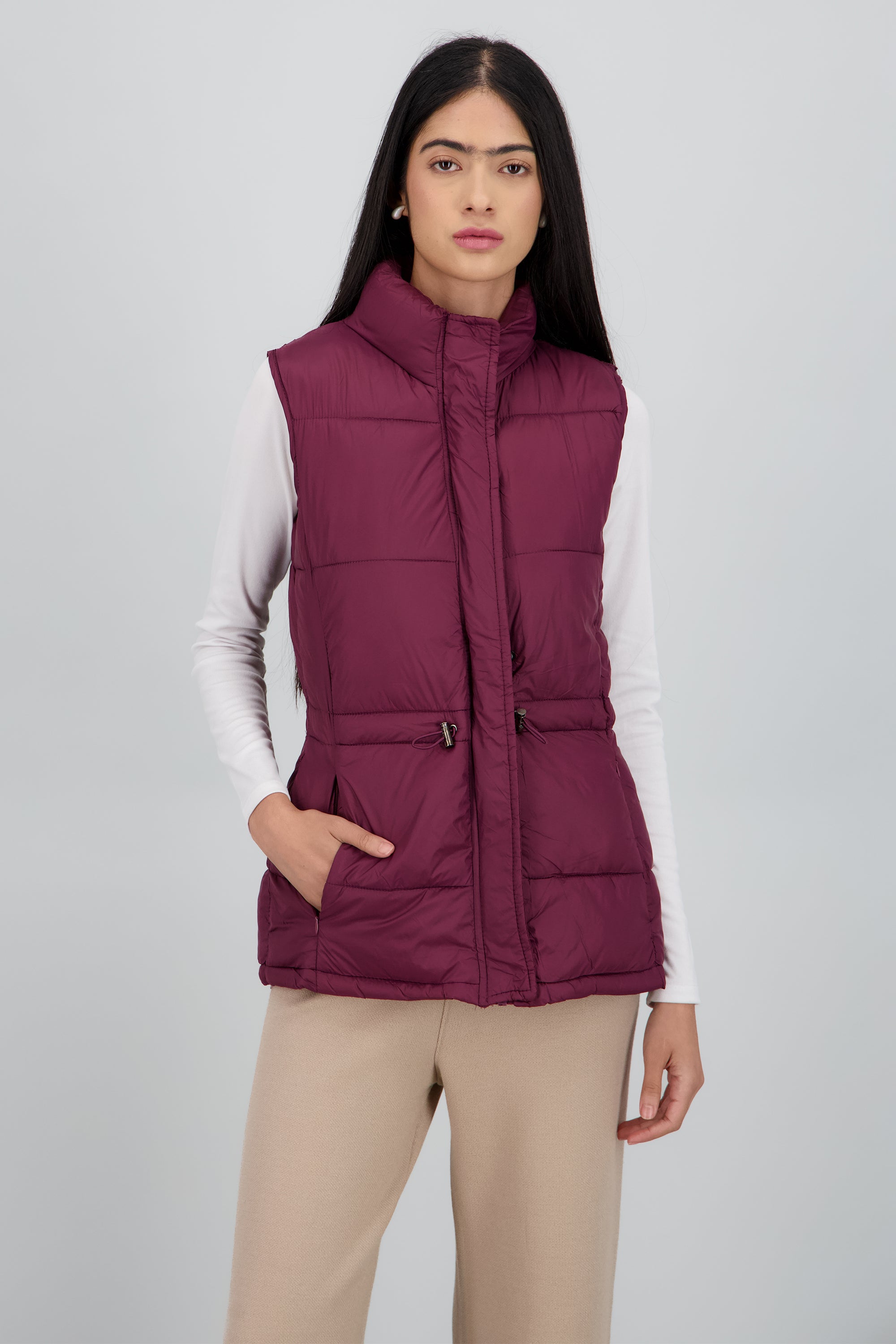 Chaleco capitonado ajustable VINO