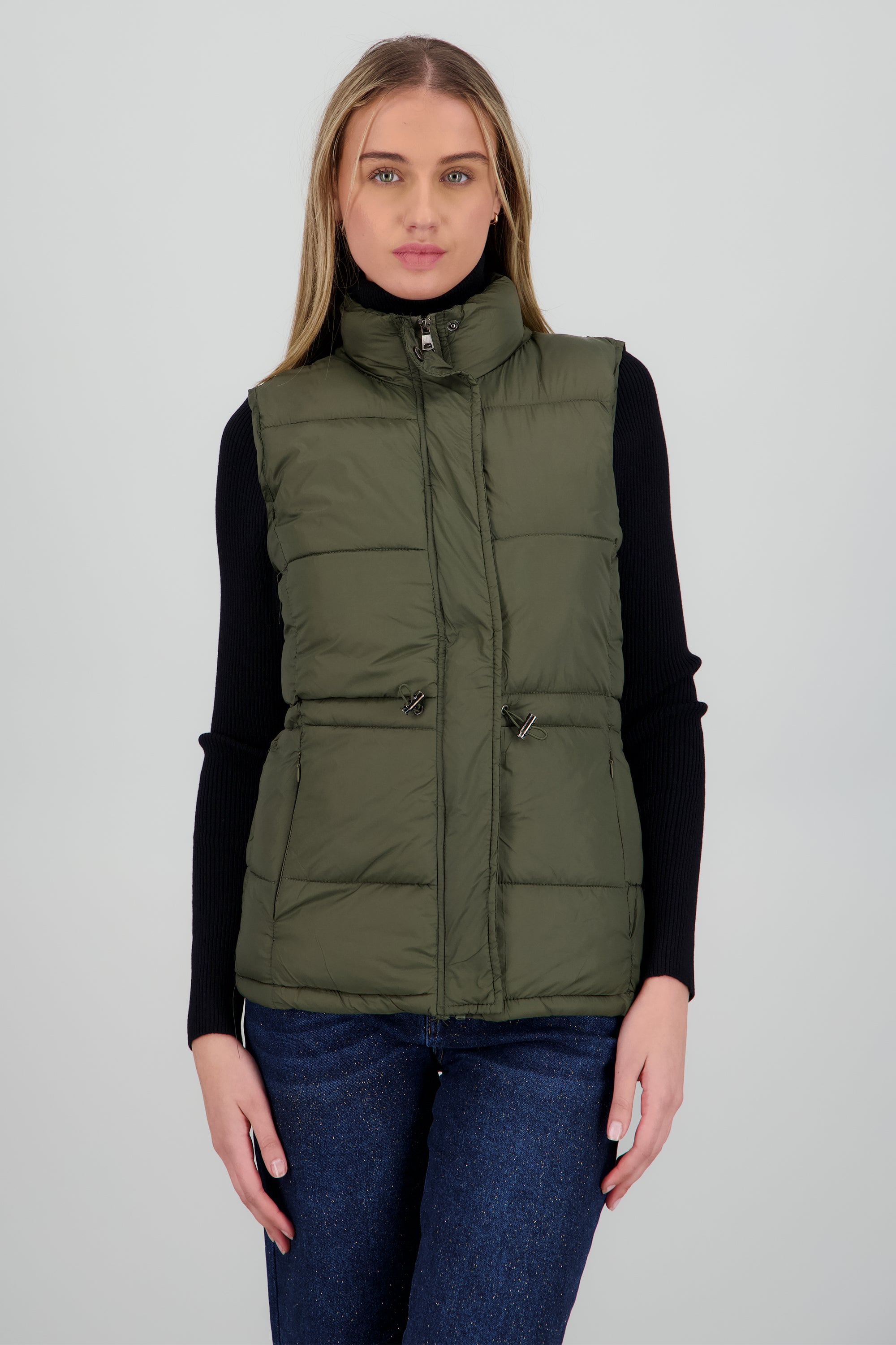 Chaleco capitonado ajustable OLIVO