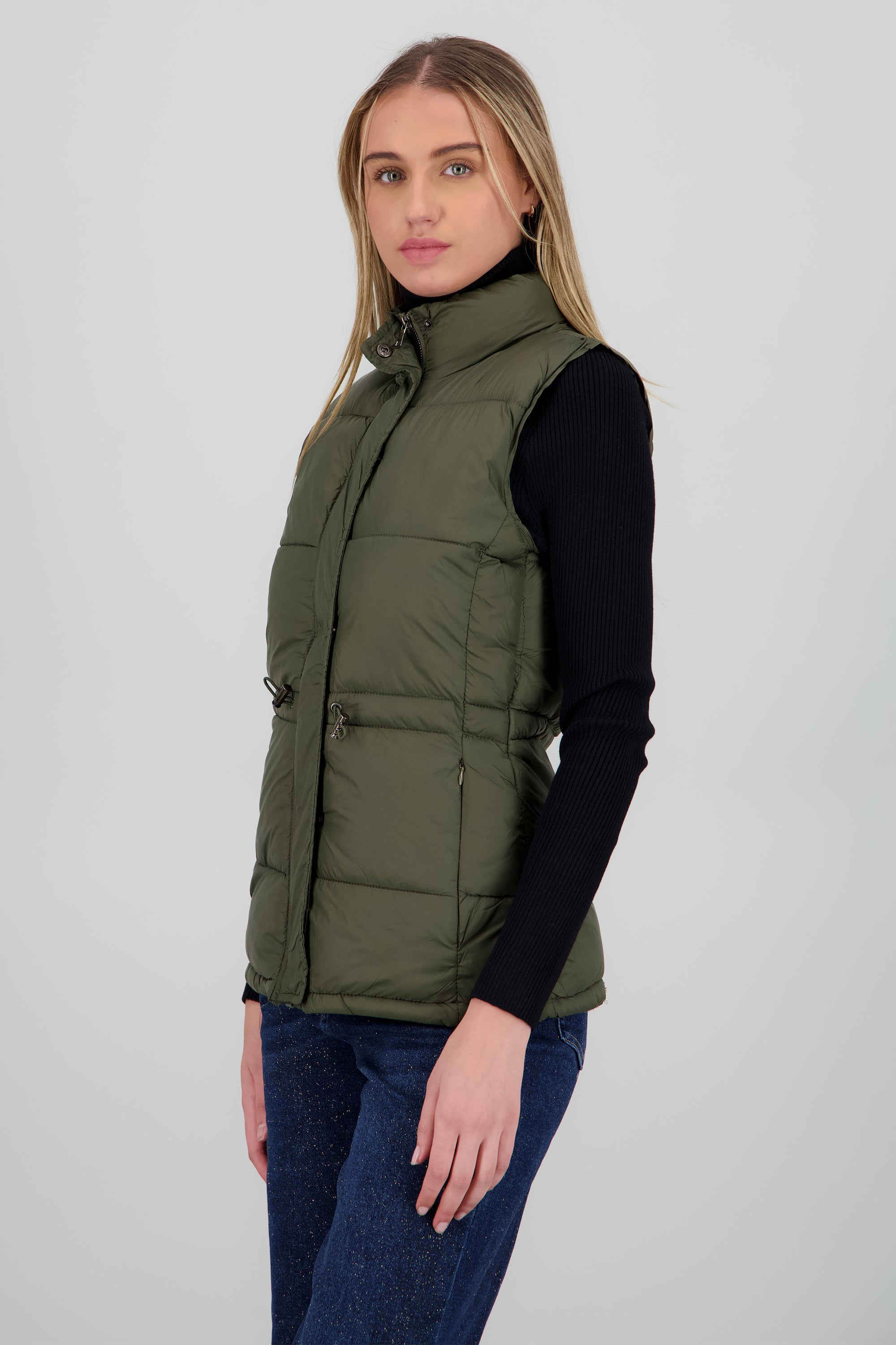 Chaleco capitonado ajustable OLIVO