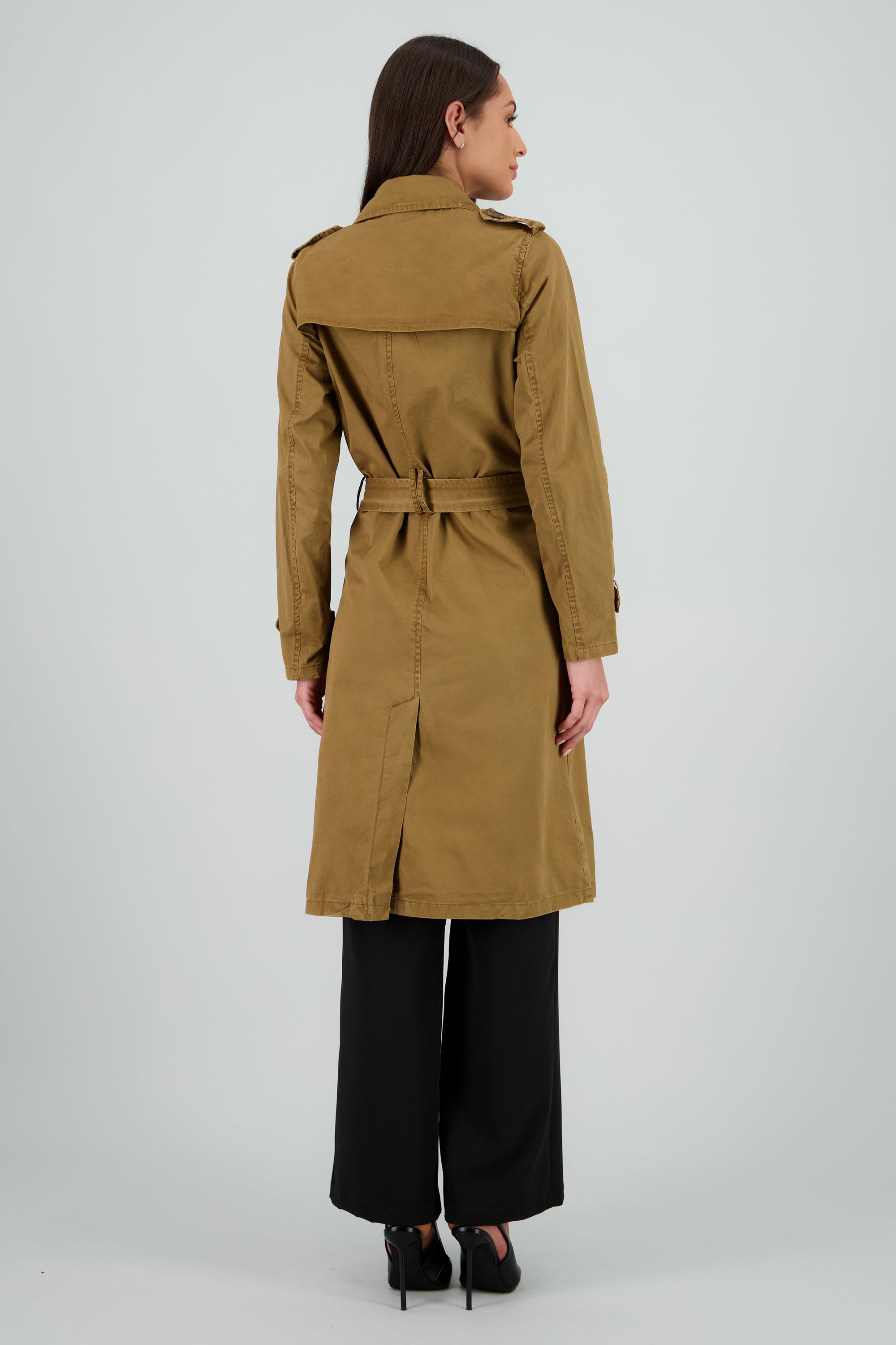 Gabardina maxi KHAKI
