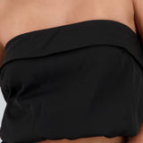Top strapless globo detalle moño