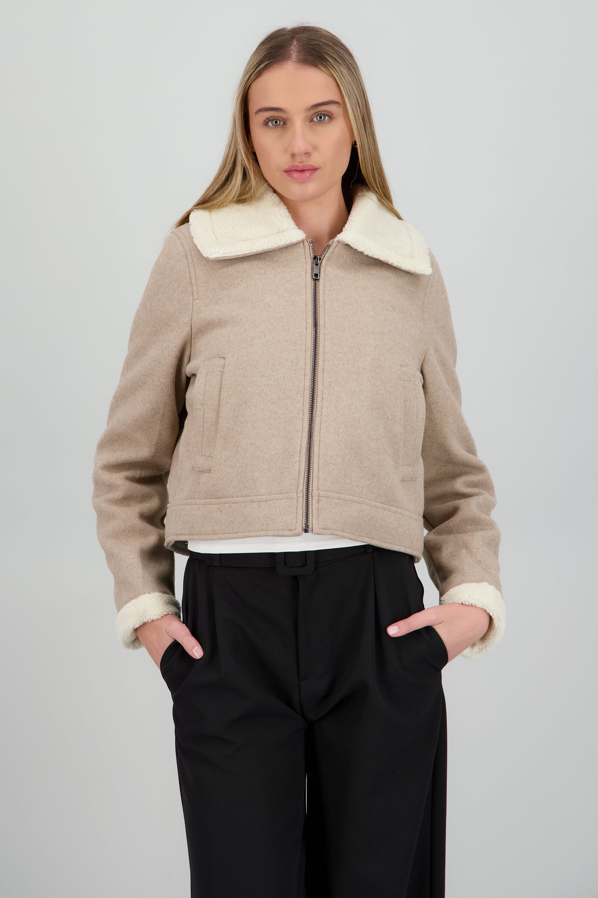 Chamarra suede peluche ARENA