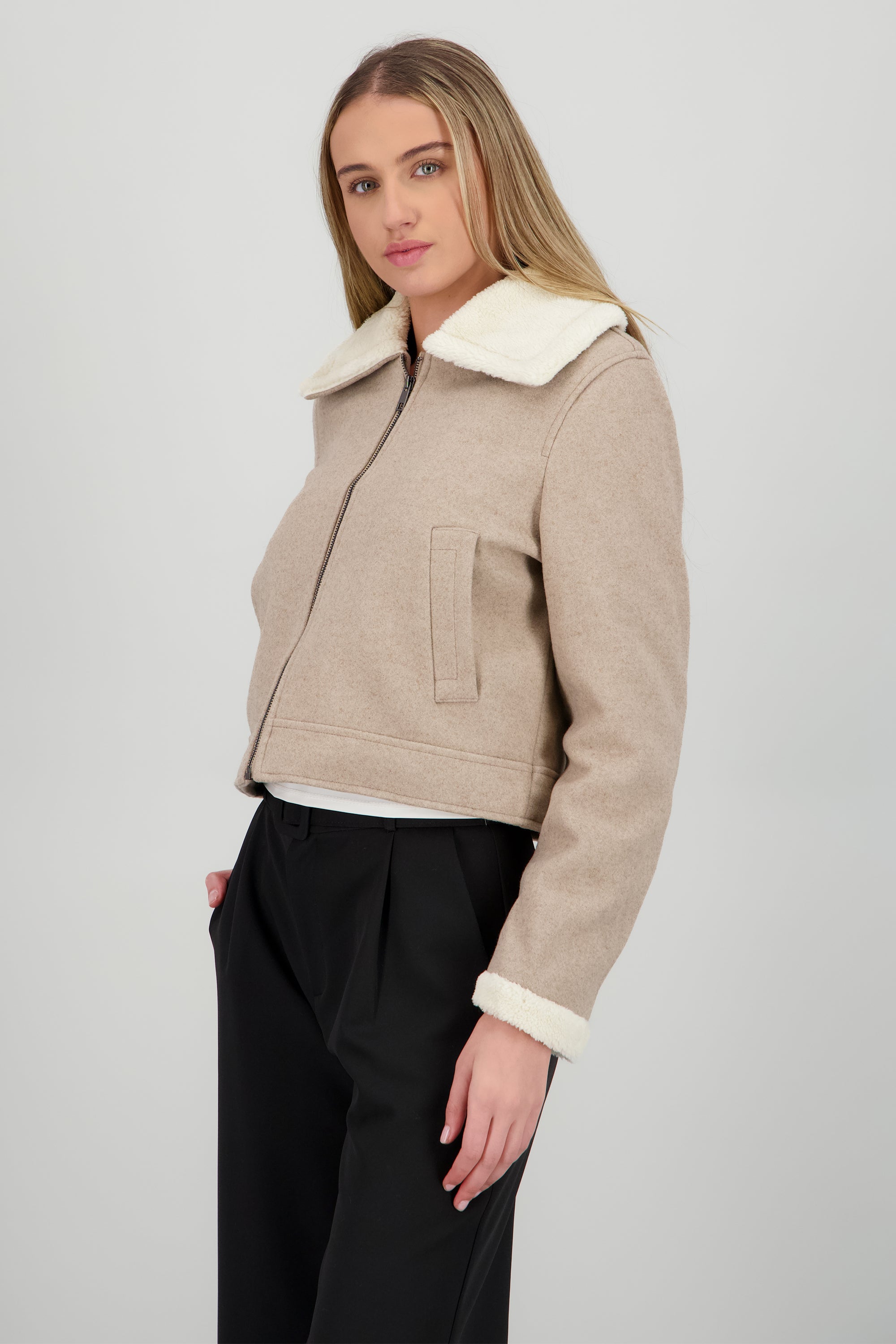 Chamarra suede peluche ARENA