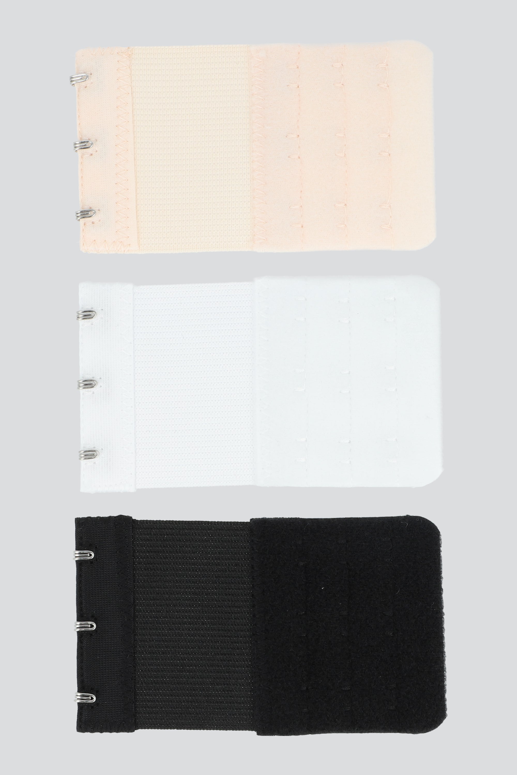 3pack extensores bra 2 ganchos NEGRO COMBO
