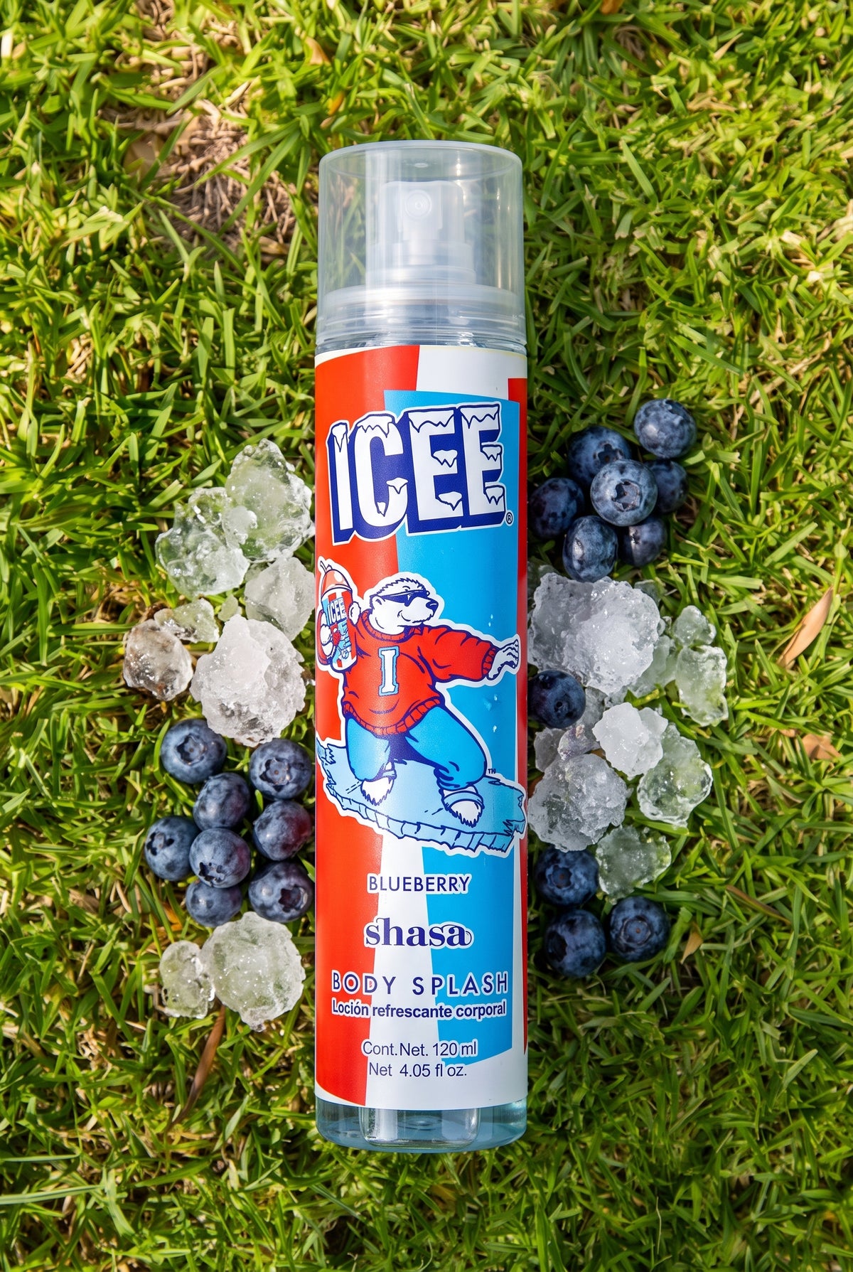 Body splash icee bicolor glitter 120ml MULTICOLOR
