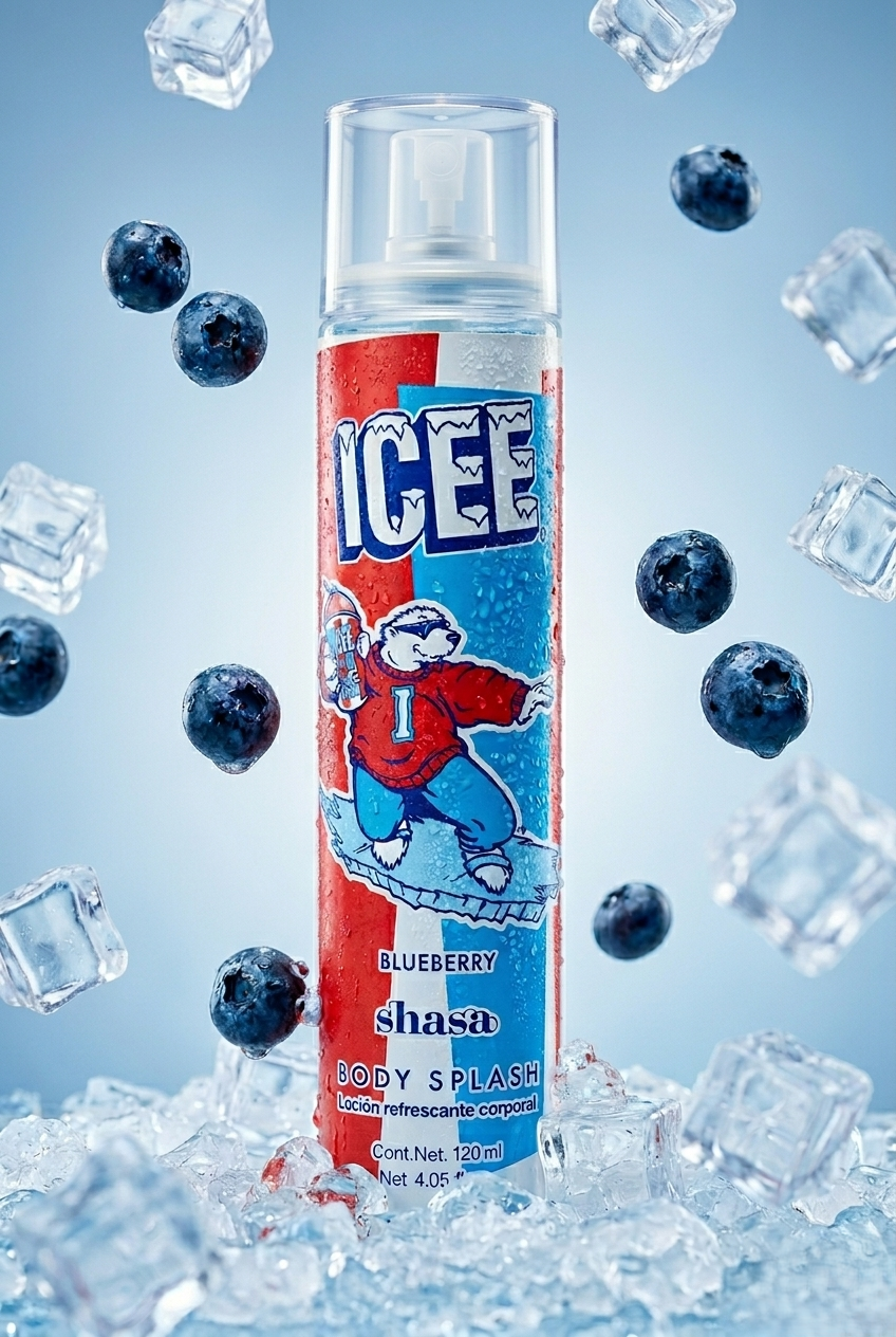 Body splash icee bicolor glitter 120ml MULTICOLOR