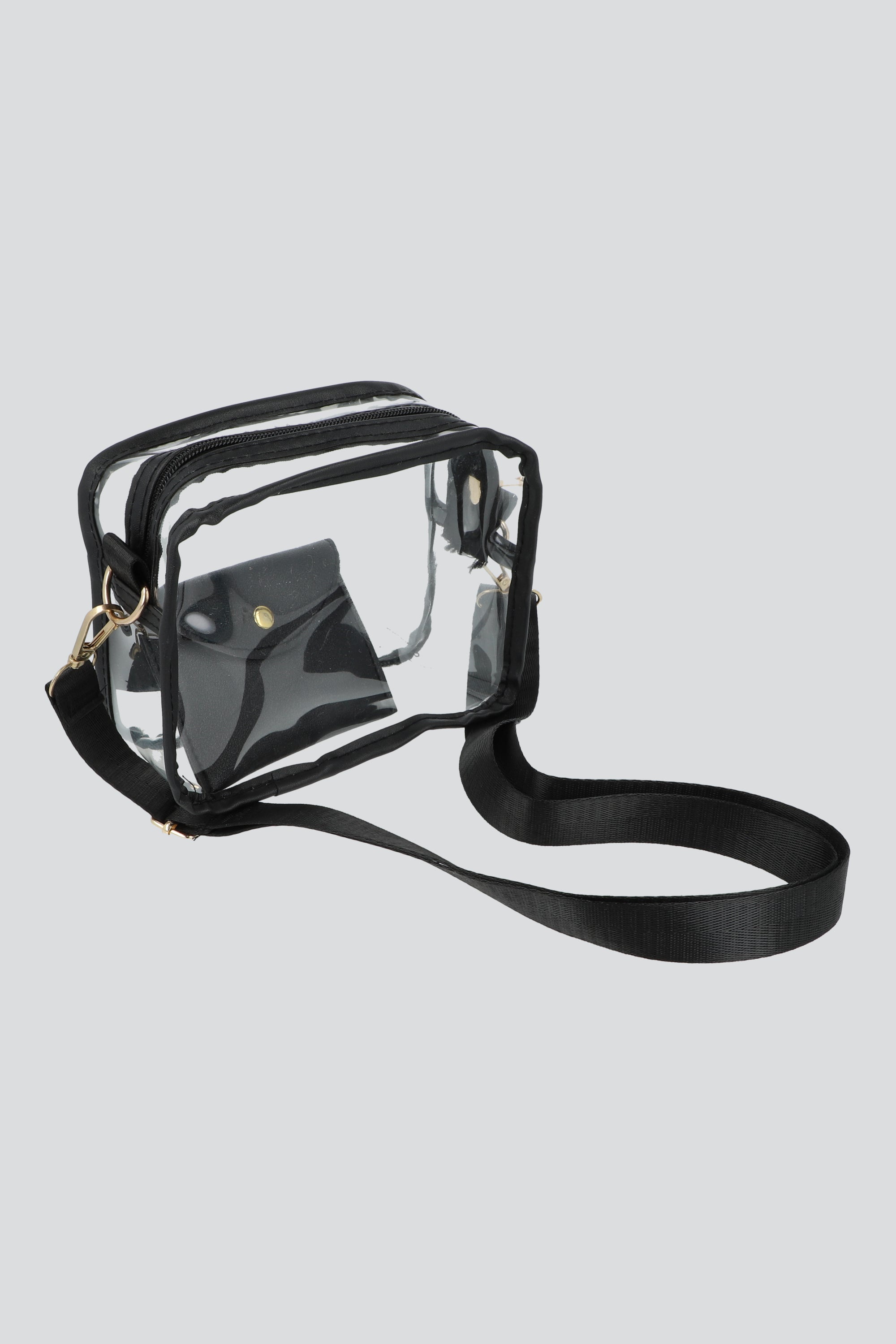 Crossbody pvc con monedero BLANCO