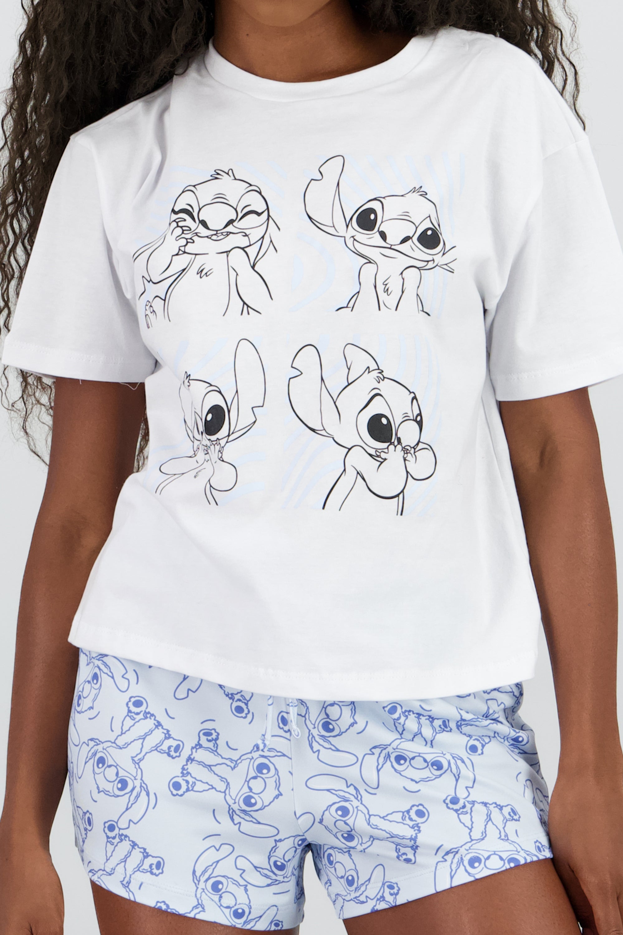 Pijama stitch rayas AZUL