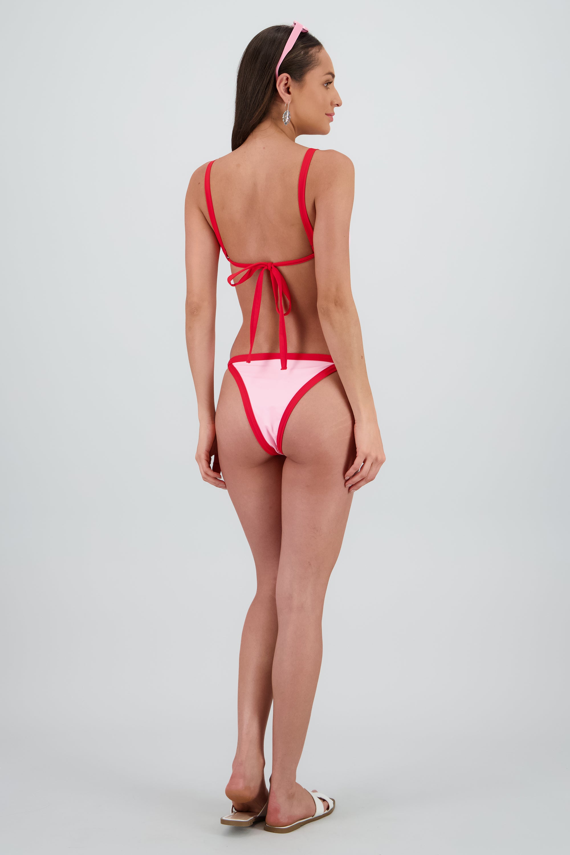 Bikini ajustable contrastes ROSA COMBO