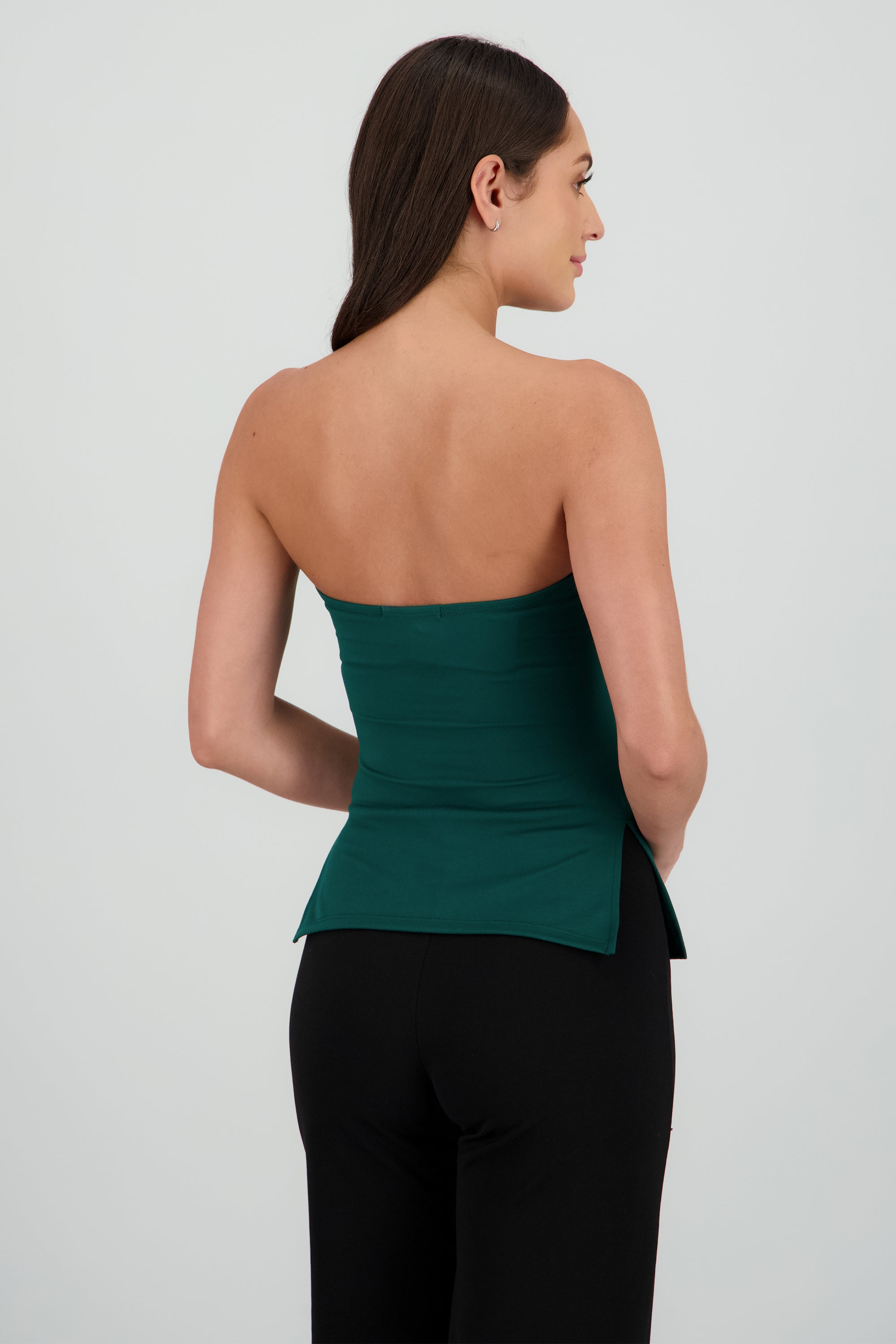 Top tubo abertura VERDE CAZADOR