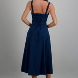 Vestido liso maxi