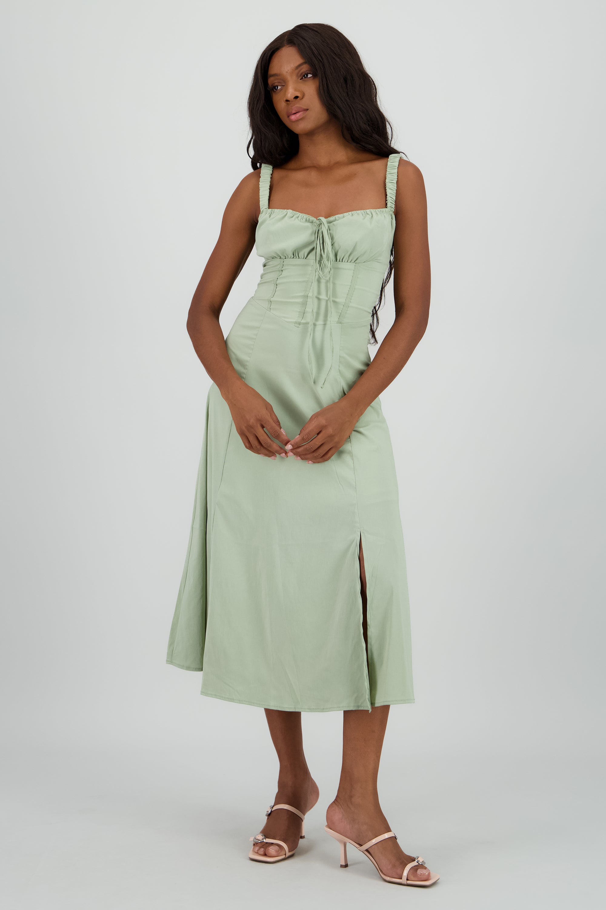 Vestido liso maxi SAGE