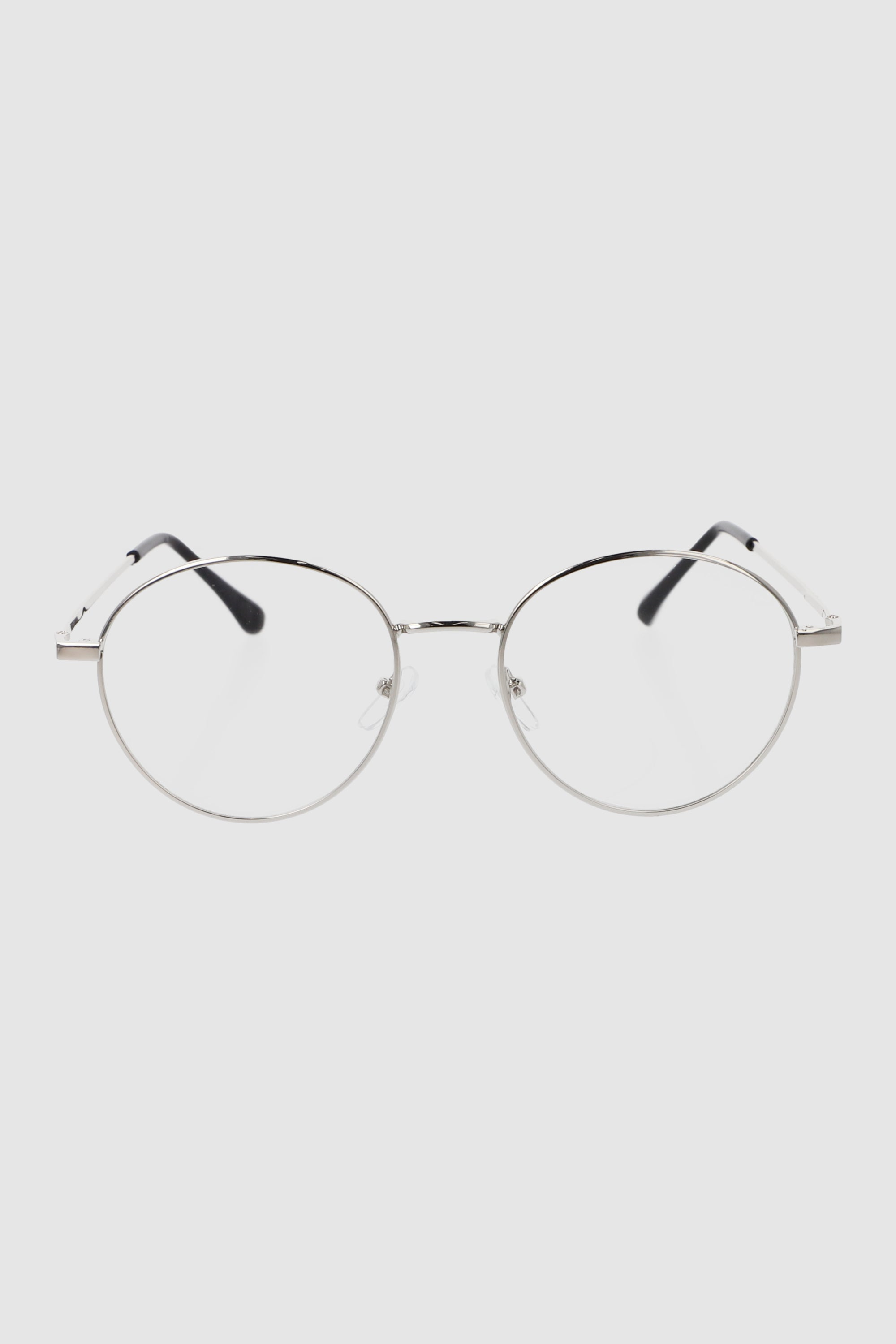Lentes blue light circulo metal PLATA