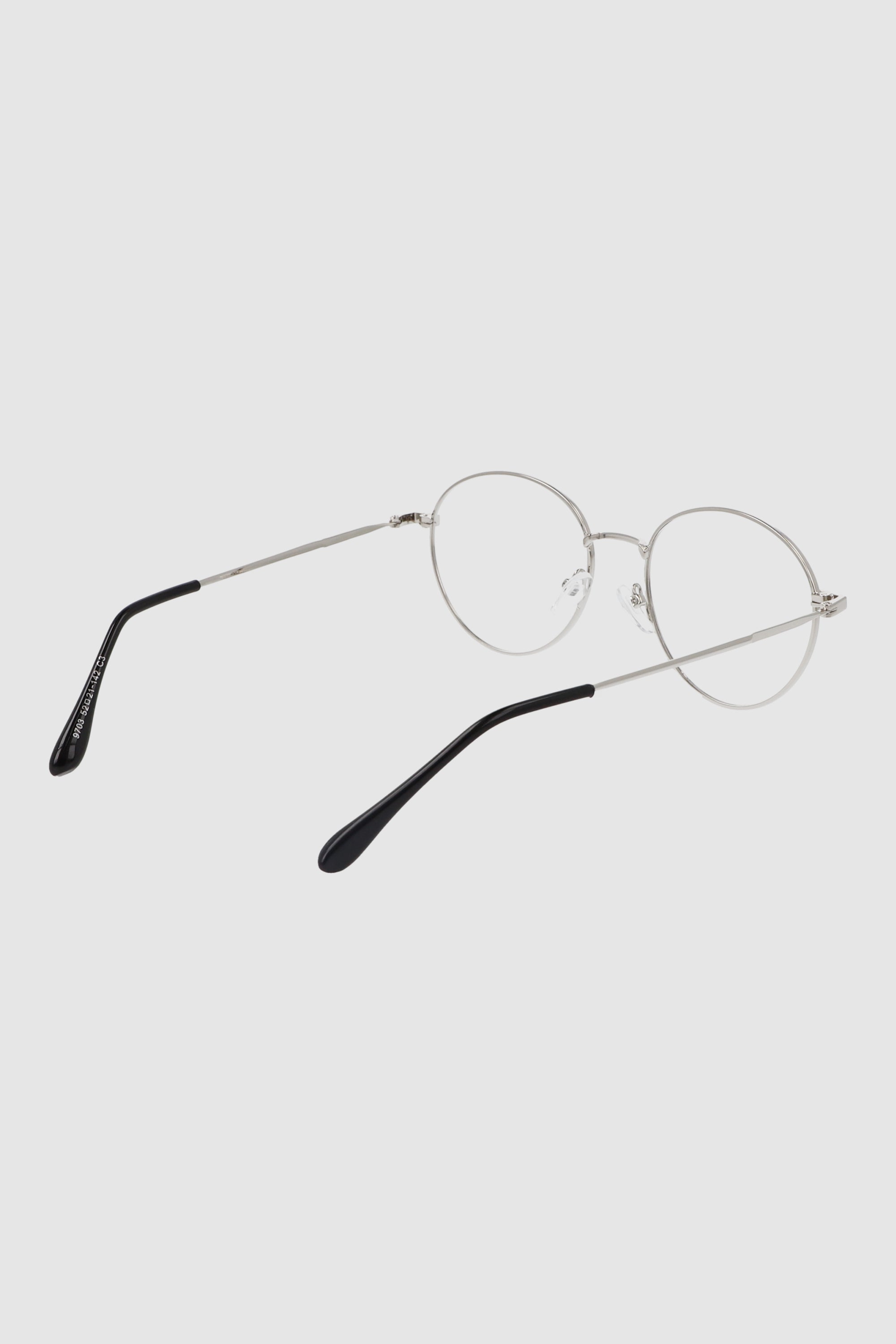 Lentes blue light circulo metal PLATA