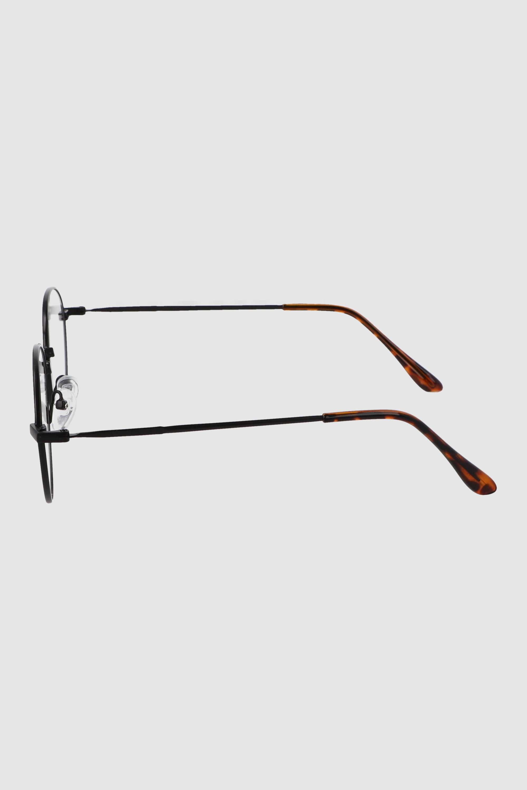 Lentes blue light circulo metal NEGRO