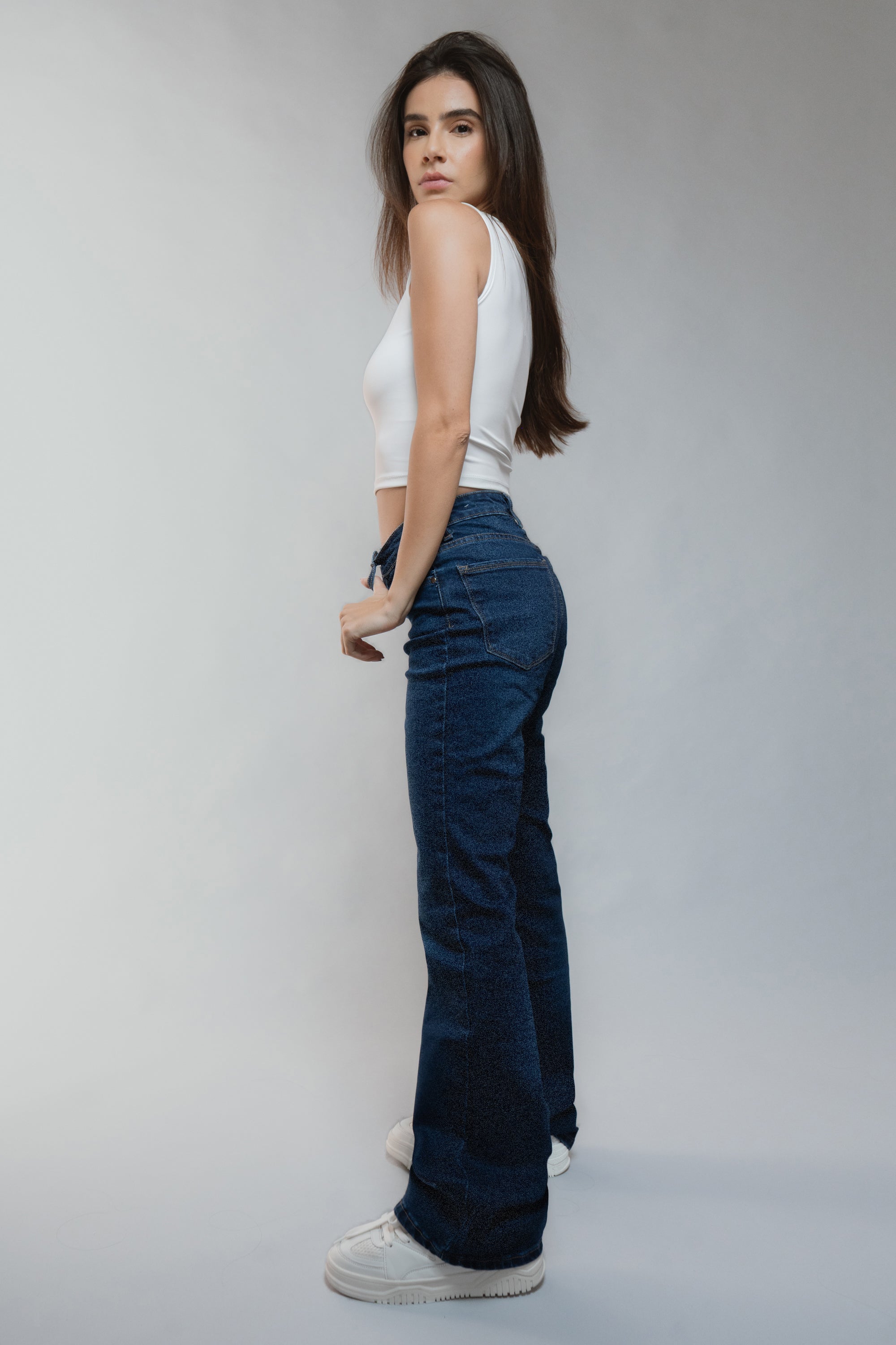 Jeans flare mid rise