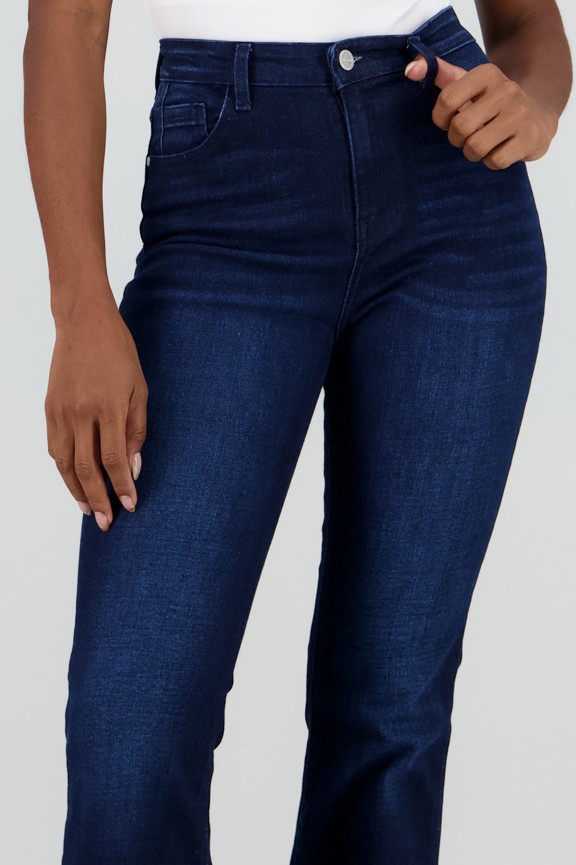 Jeans flare mid rise INDIGO