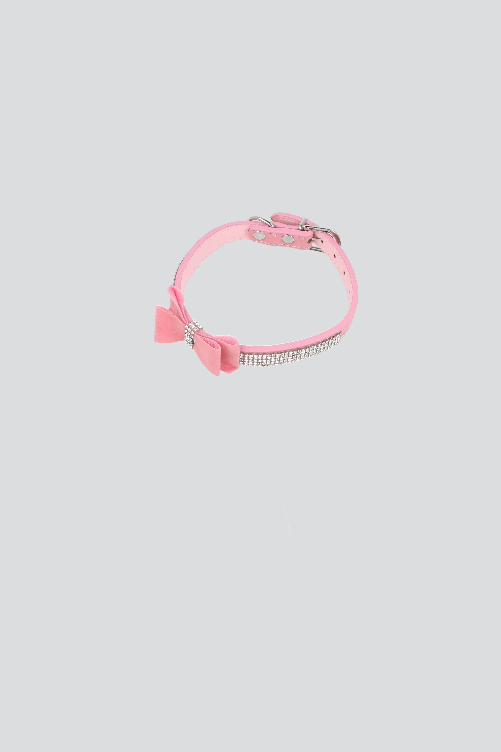 Collar mascota brillos 37cm ROSA