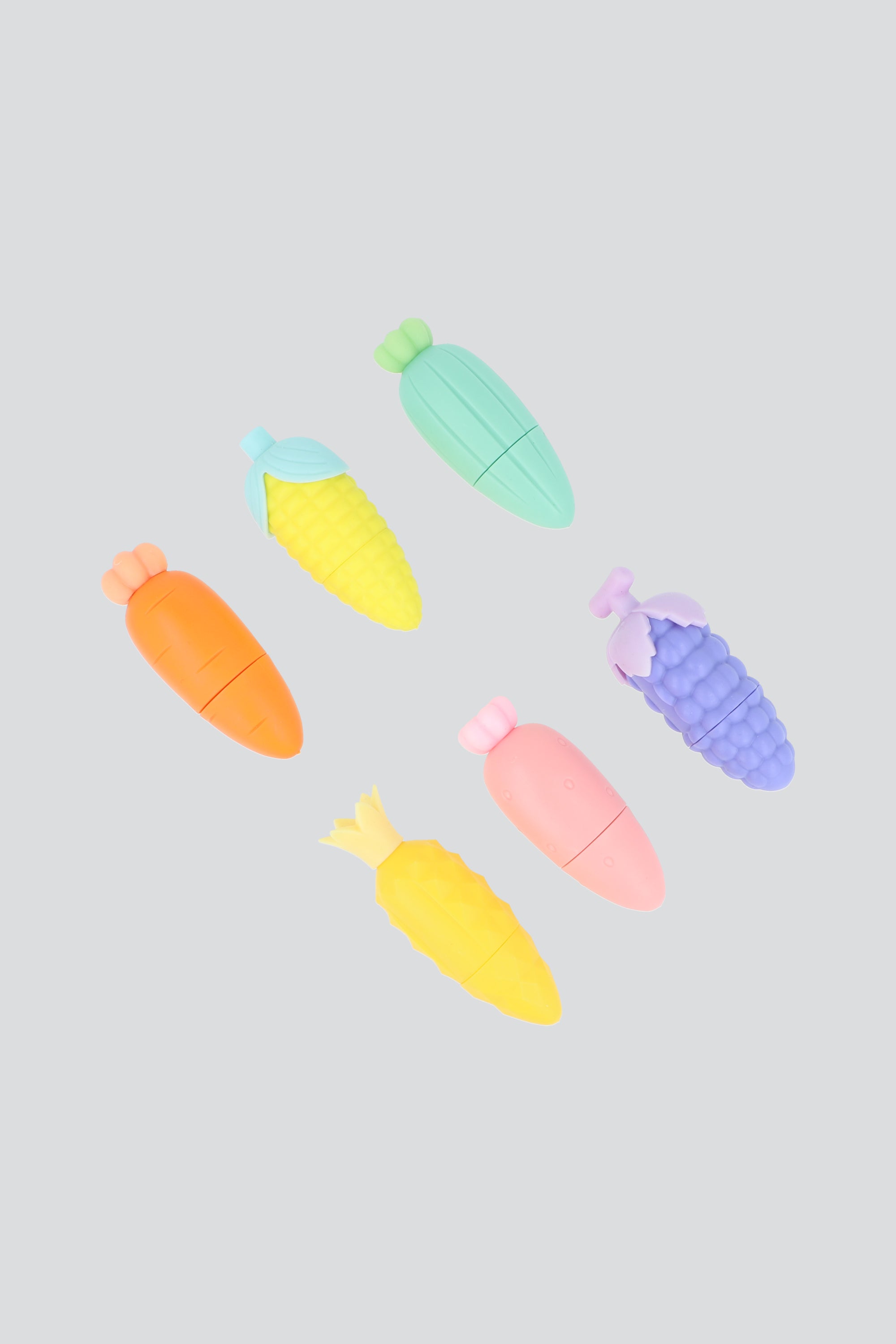 Set 6 marcadores verduras MULTICOLOR