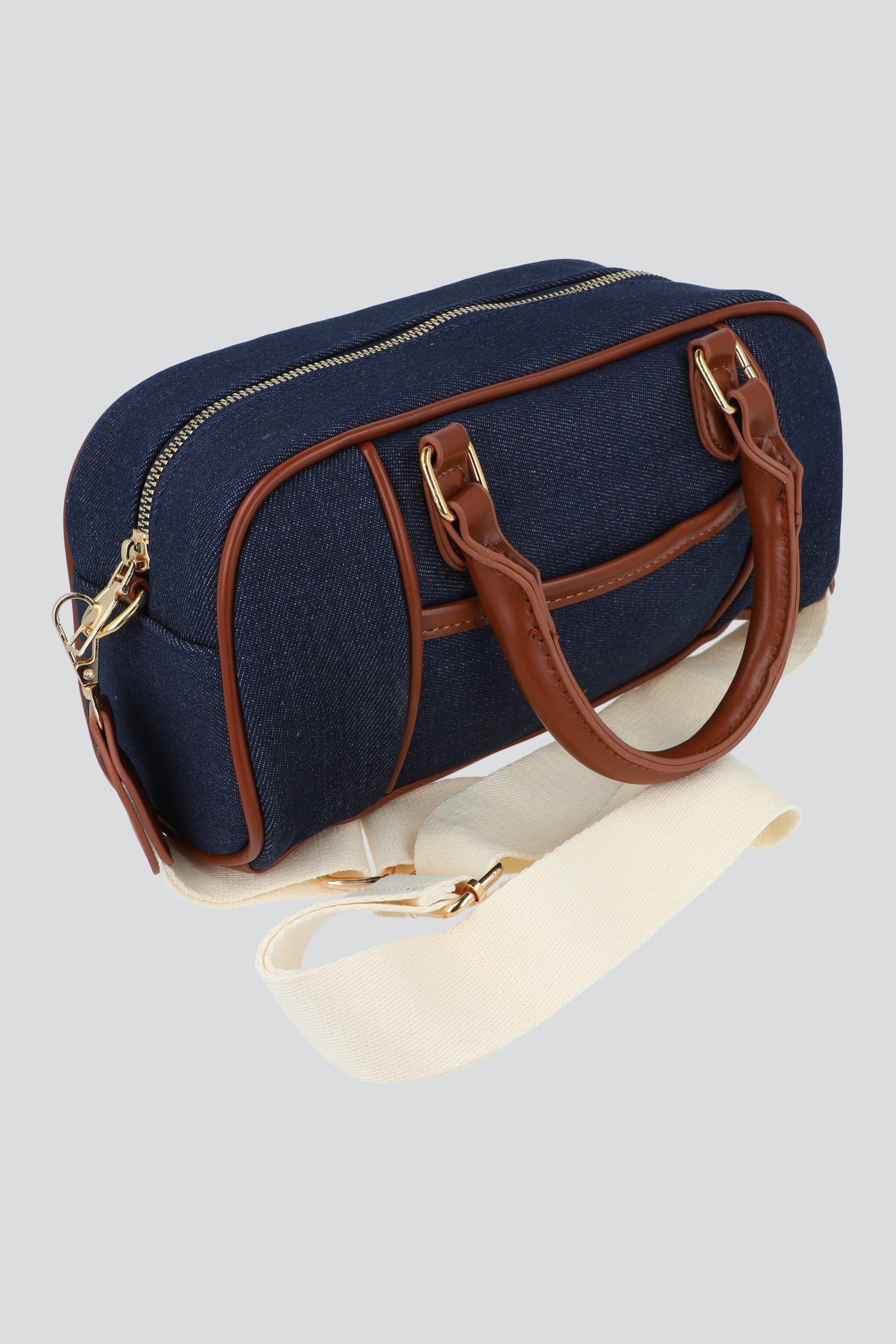 Bolsa bowling contrastes DARK WASH