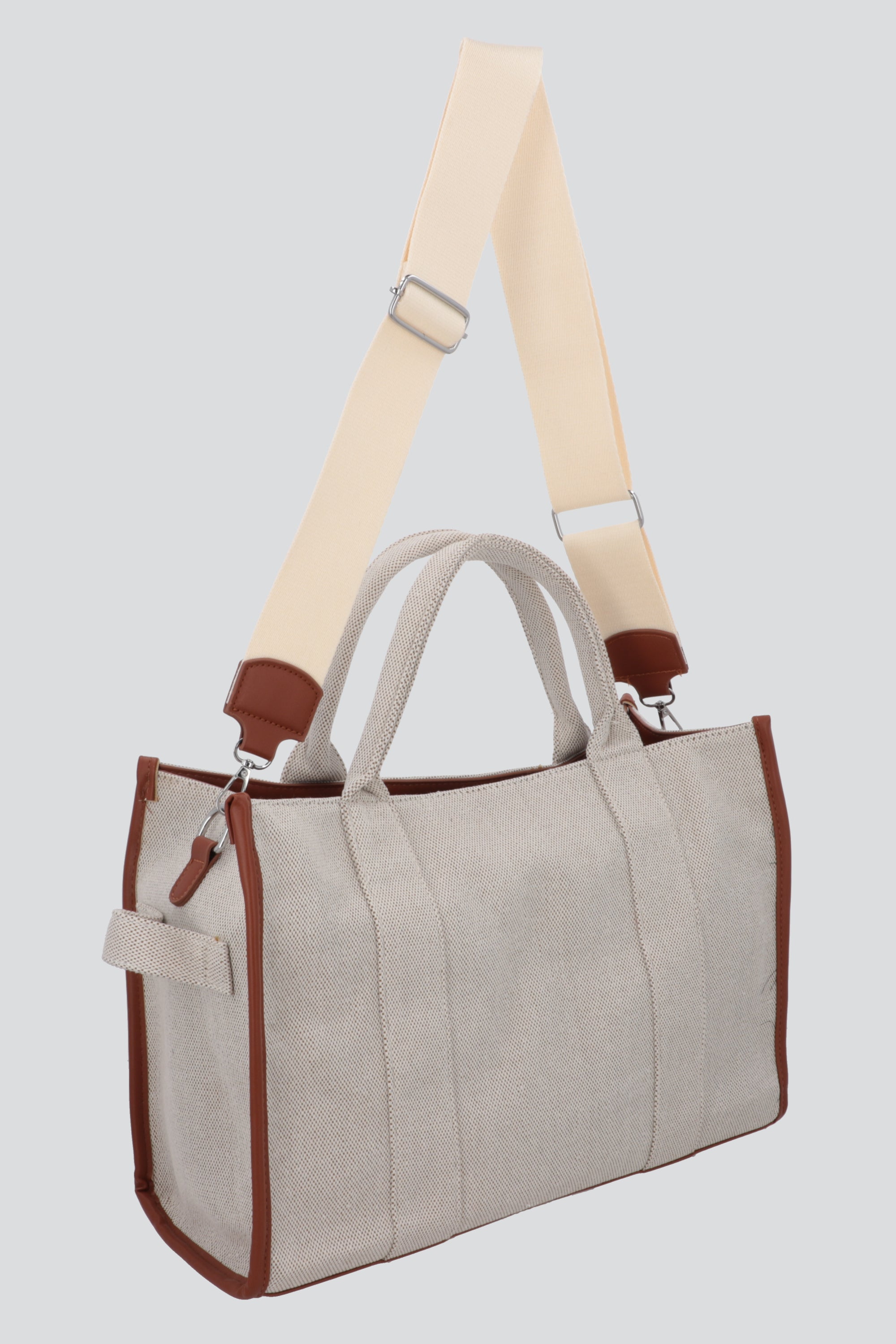 Bolsa tote contrastes BEIGE